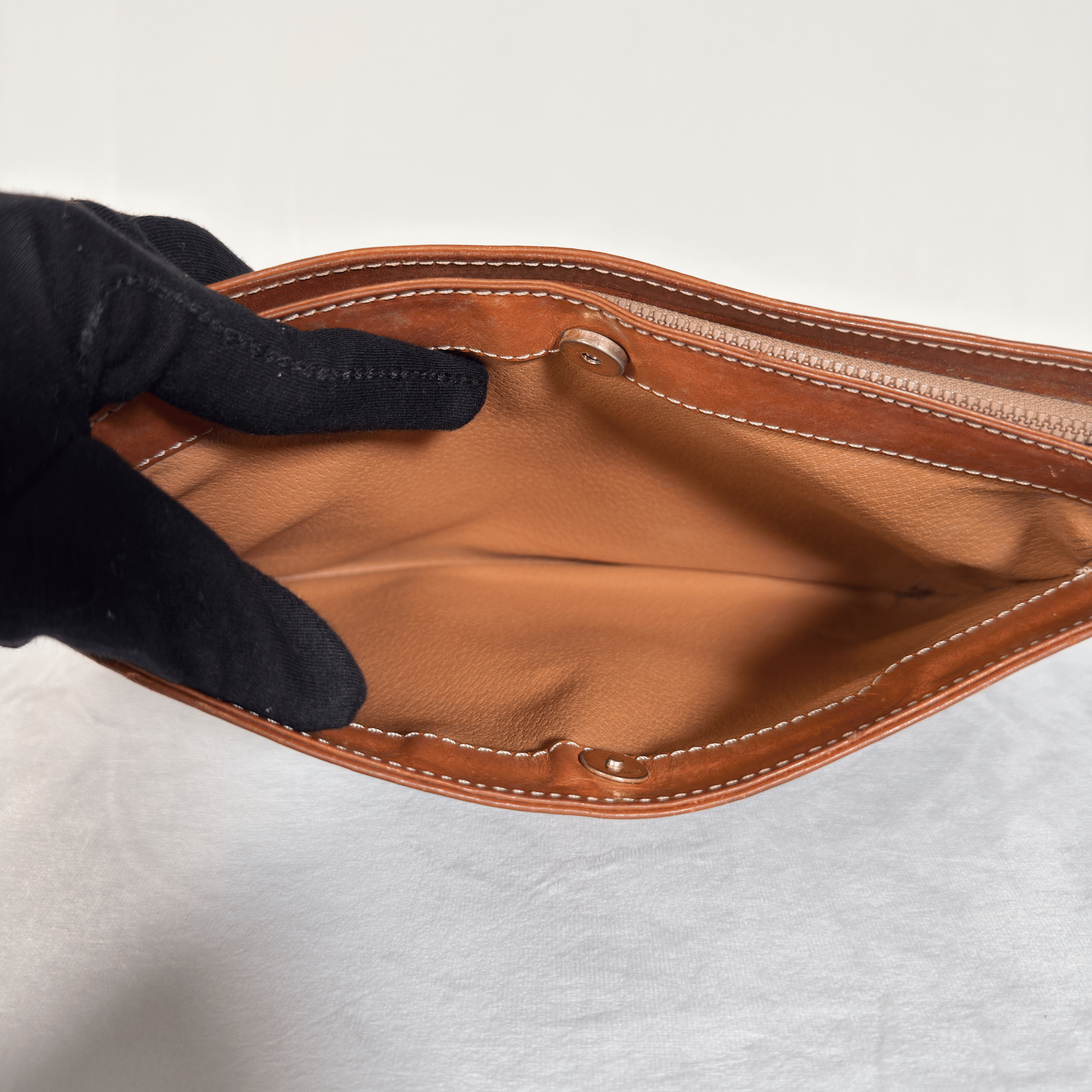 CELINE - POCHETTE VINTAGE MACADAM - TOILE ENDUITE MARRON
