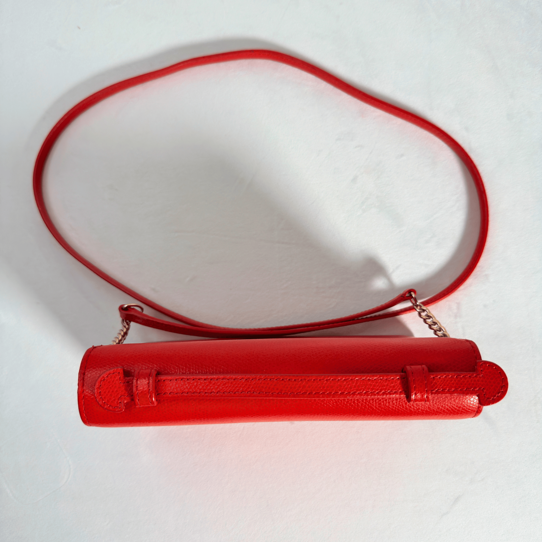 FURLA - MINI BAG - CUIR GRAINE ROUGE