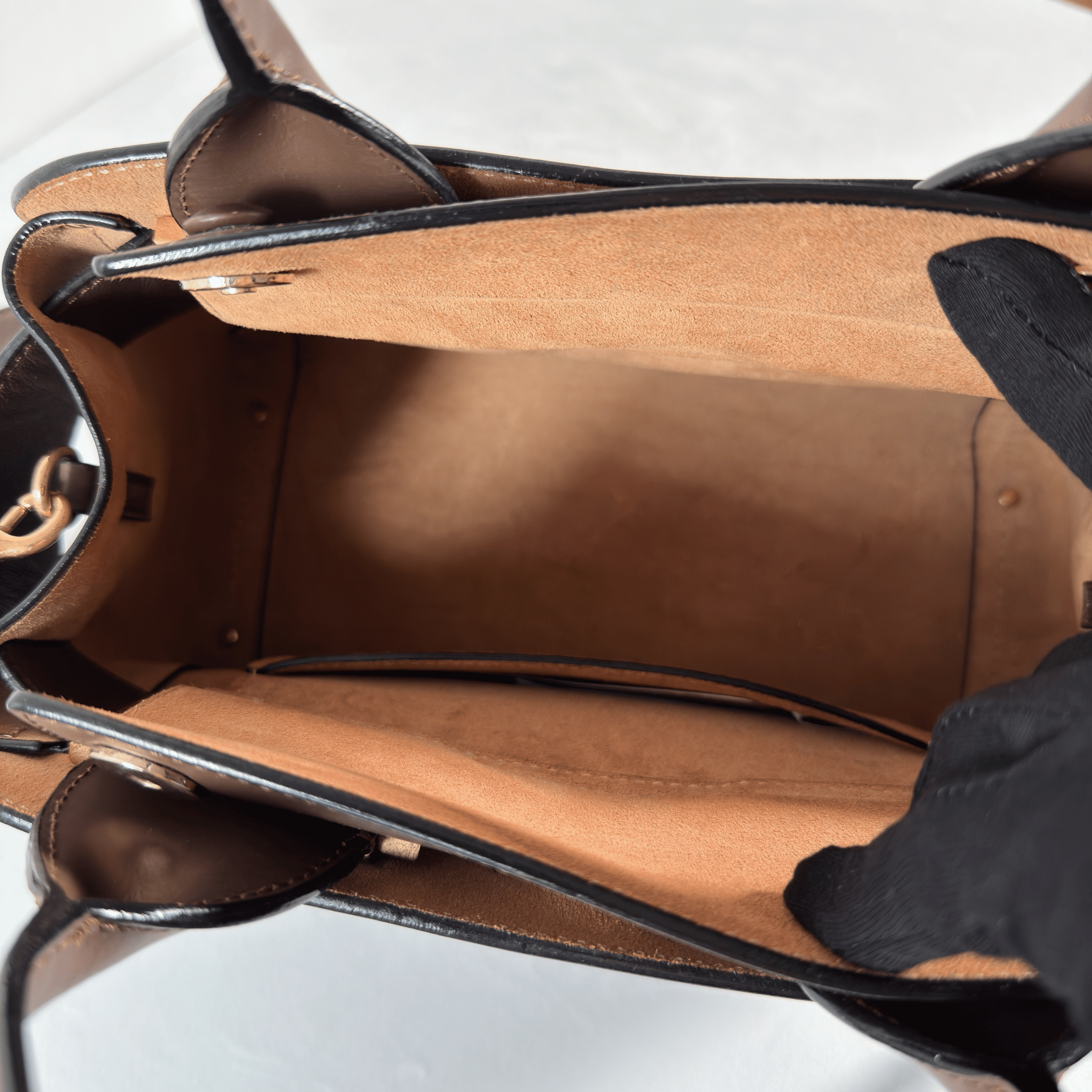 SAC BANDOULIERE JIMMY CHOO - CUIR LISSE MARRON