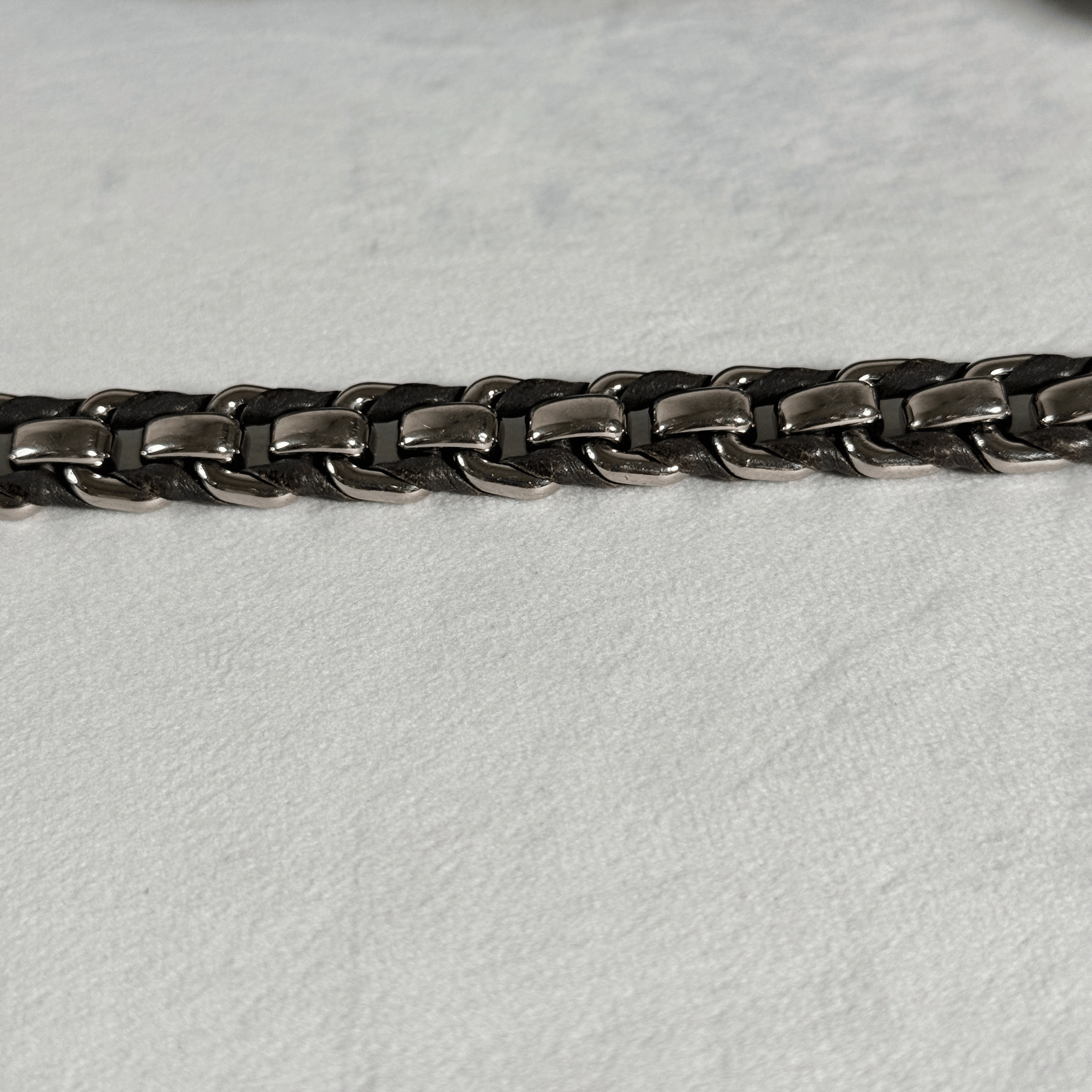 SAC PORTE EPAULE DIOR MISS PROMENADE - CUIR D'AGNEAU CANNAGE GRIS