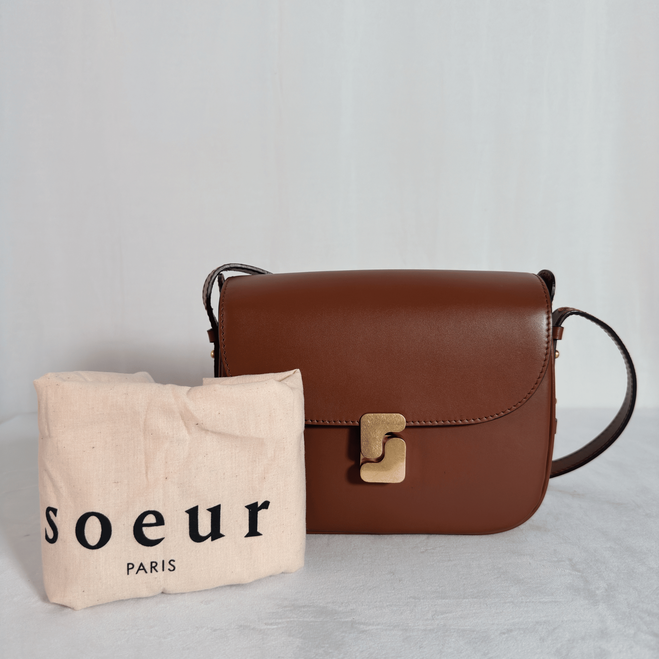 SOEUR PARIS - BELLISSIMA - CUIR COGNAC - La Belle Boutique