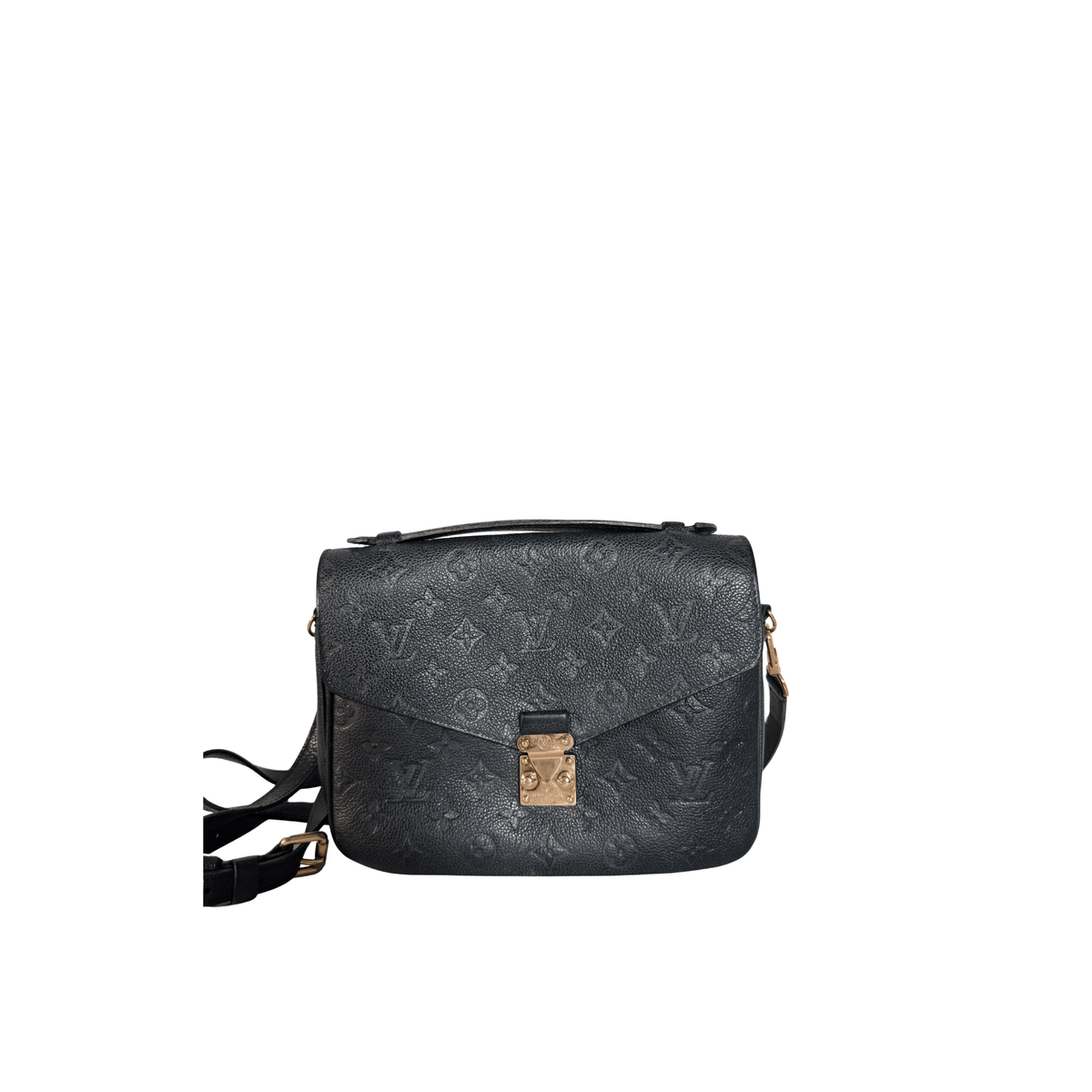 LOUIS VUITTON - POCHETTE  METIS - CUIR MONOGRAM EMPREINTE NOIR