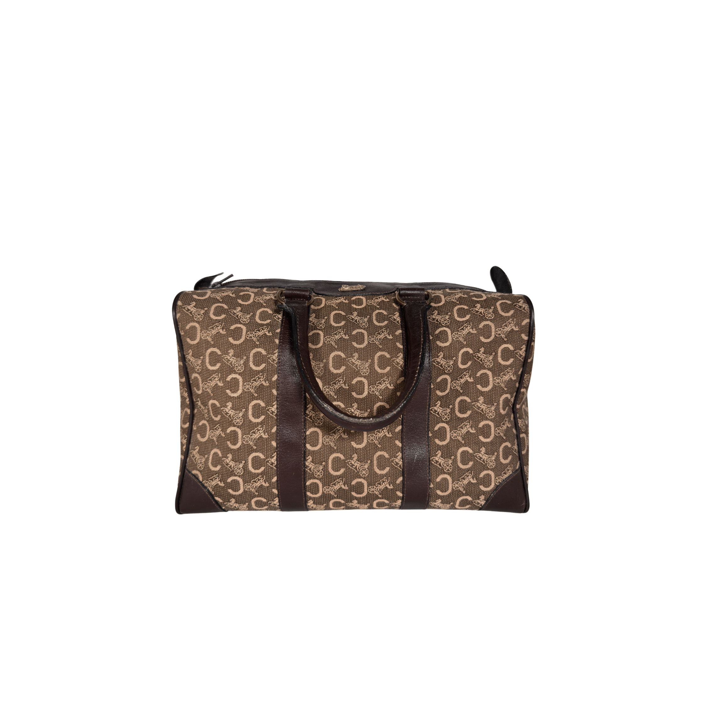 CELINE - SAC BOWLING VINTAGE TOILE JACQUARD CARRIAGE
