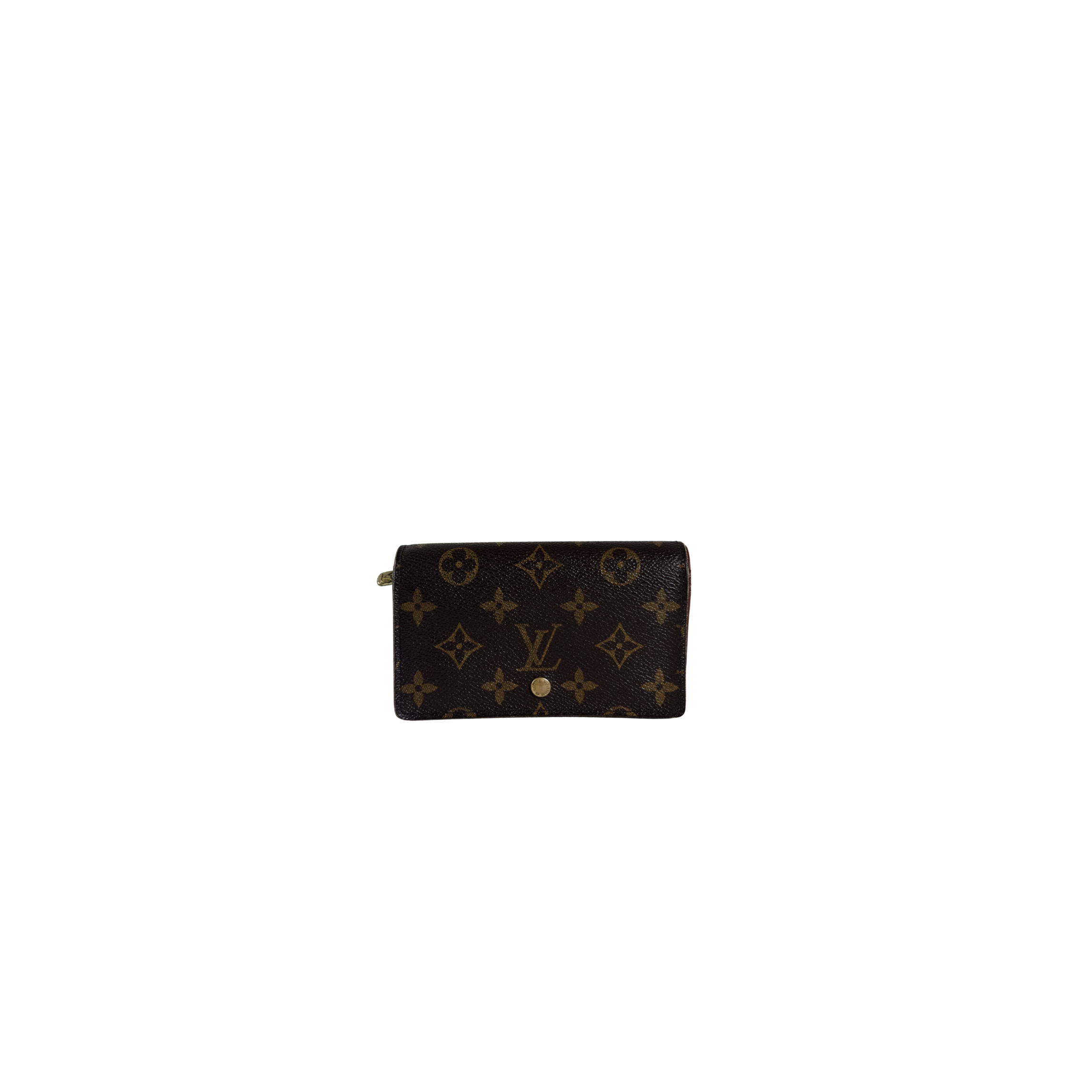 PORTEFEUILLE COMPACT ZIPPE TRESOR LOUIS VUITTON - TOILE MONOGRAMME VINTAGE
