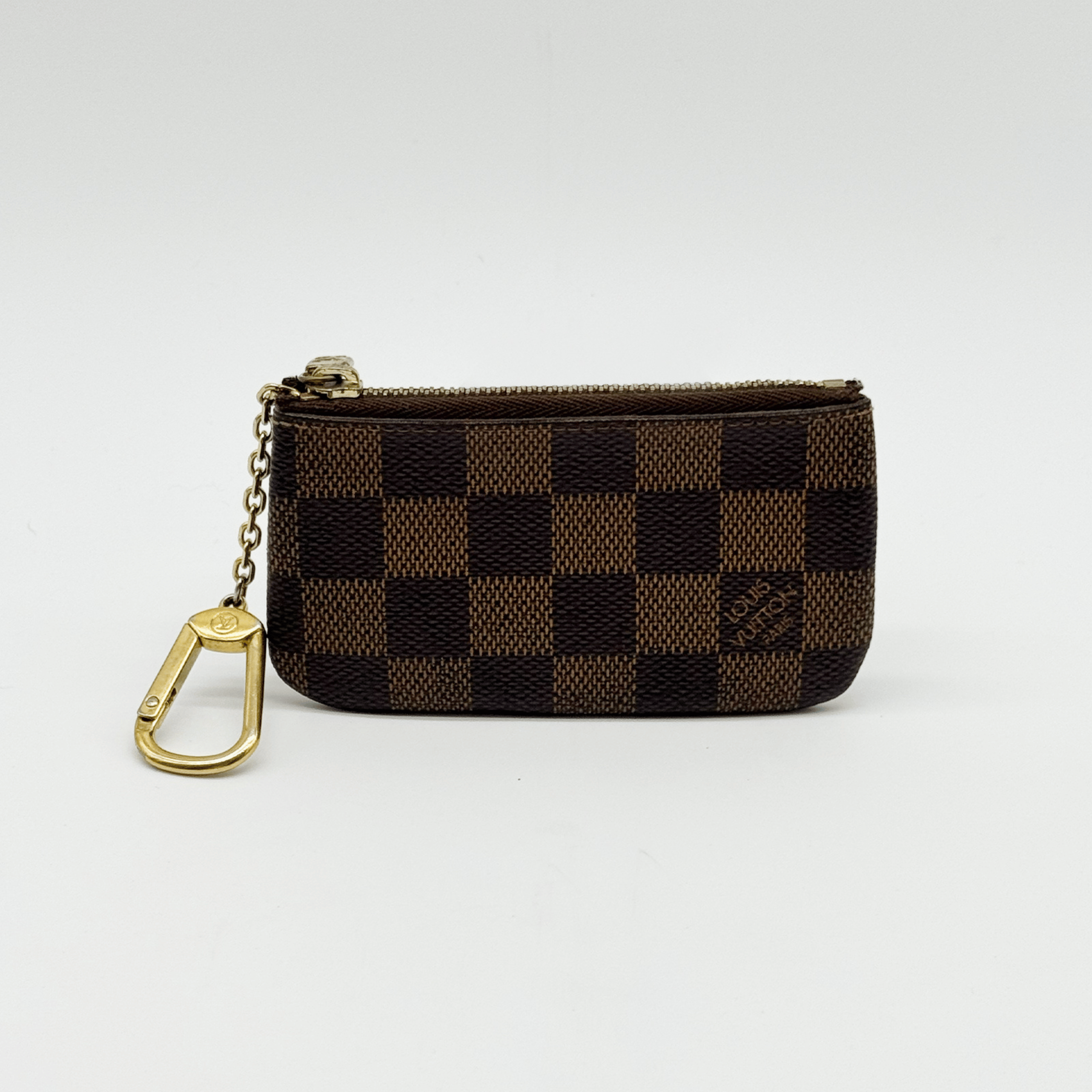 Louis Vuitton Pochette Clés Damier Ébène très bon état authentifiée - La Belle Boutique