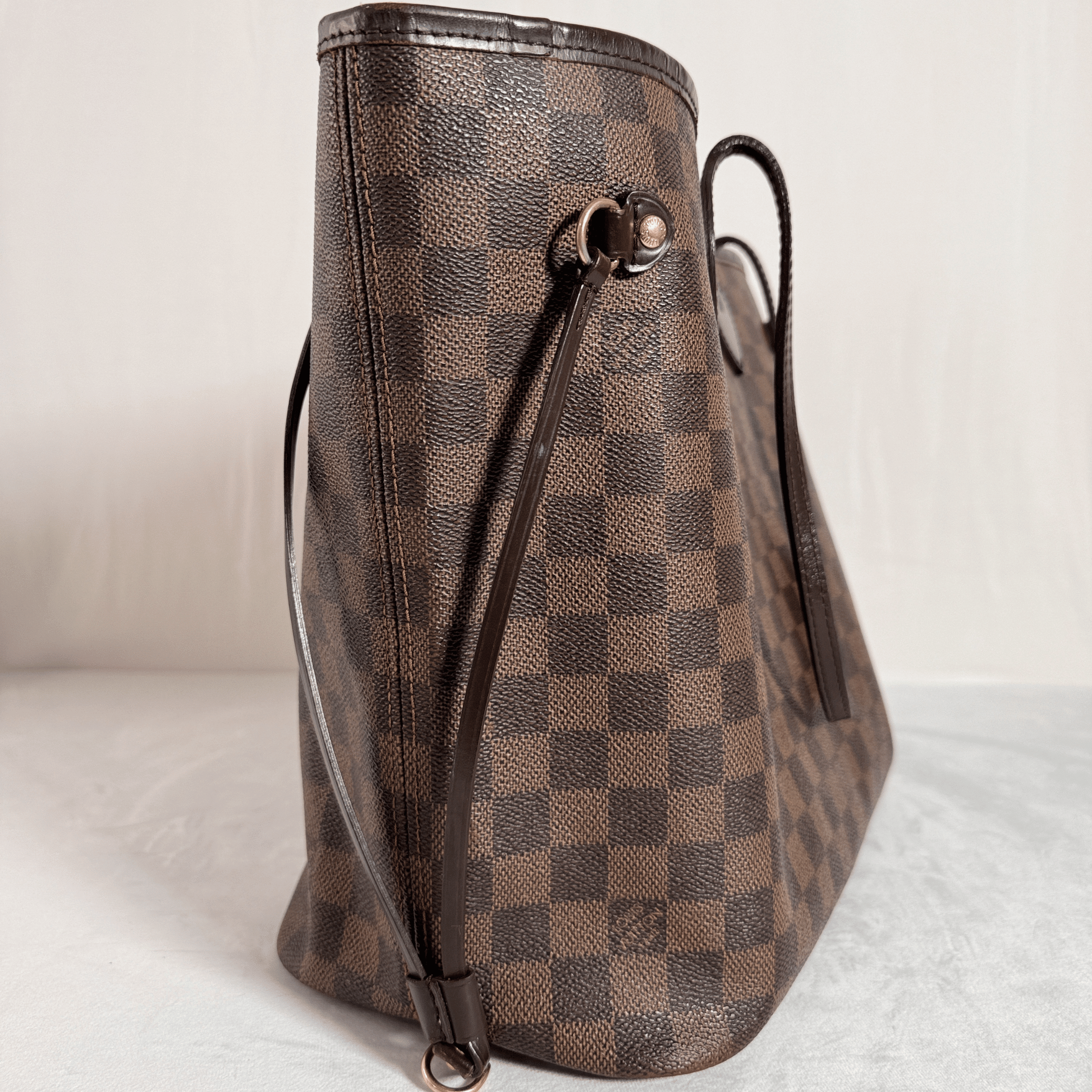 SAC LOUIS VUITTON NEVERFULL MM - TOILE DAMIER EBENE - La Belle Boutique