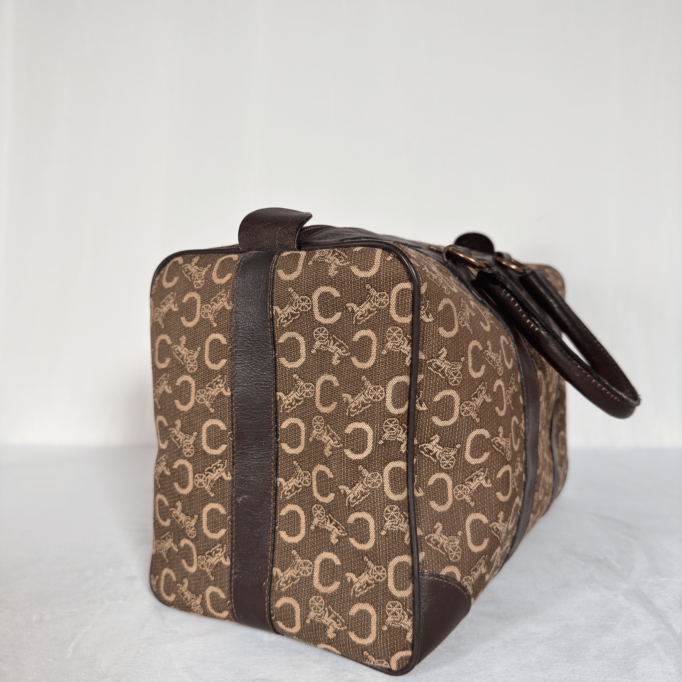 CELINE - SAC BOWLING VINTAGE TOILE JACQUARD CARRIAGE
