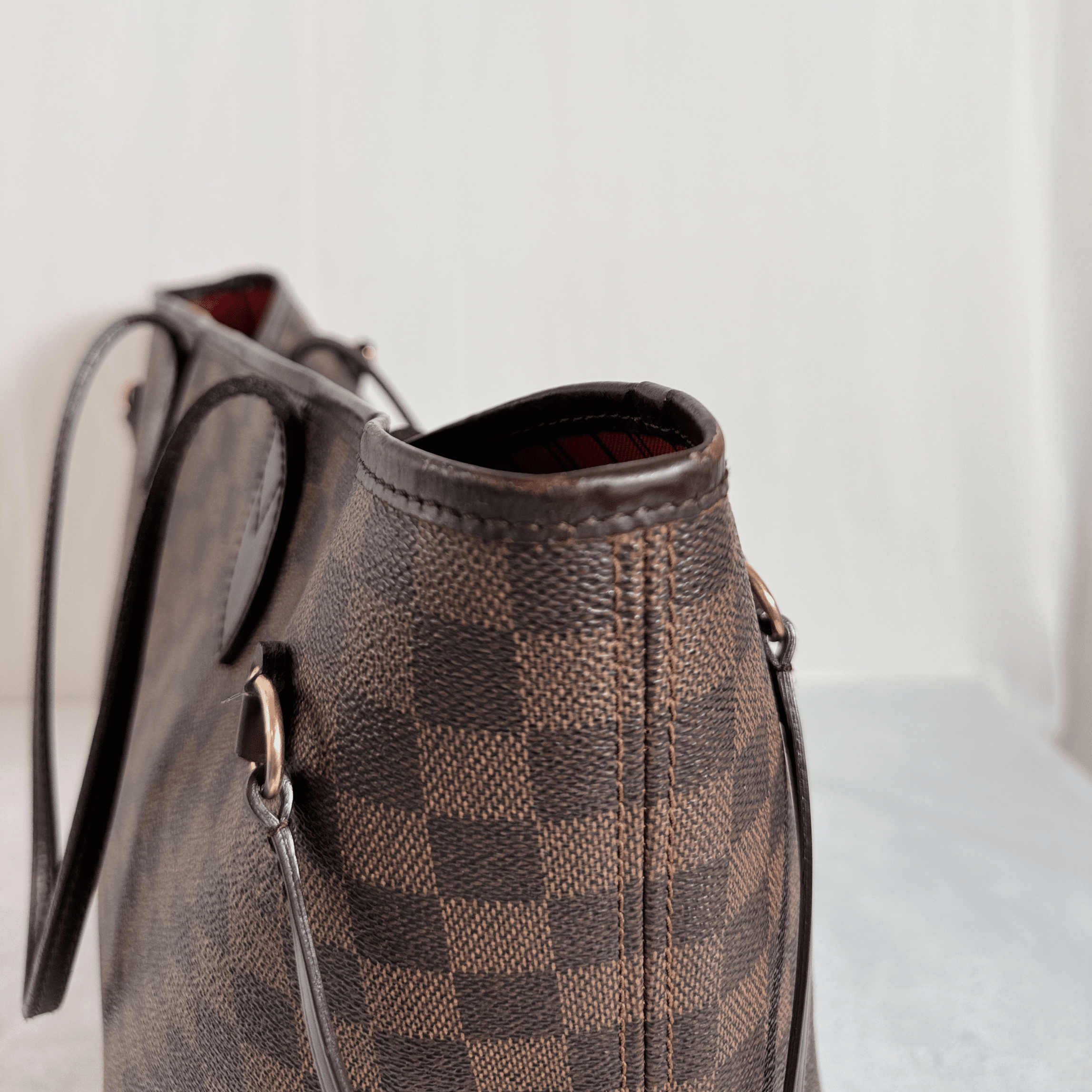 SAC LOUIS VUITTON NEVERFULL MM - TOILE DAMIER EBENE - La Belle Boutique