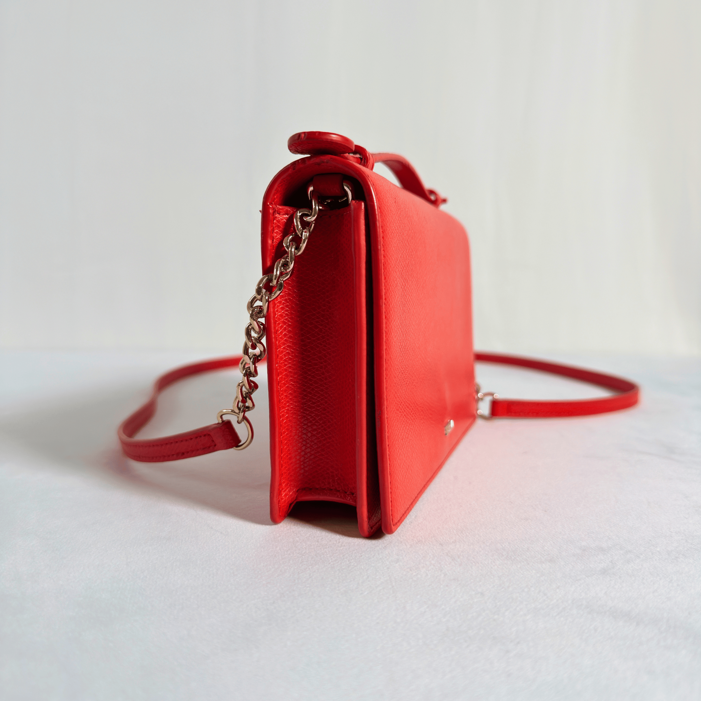 FURLA - MINI BAG - CUIR GRAINE ROUGE