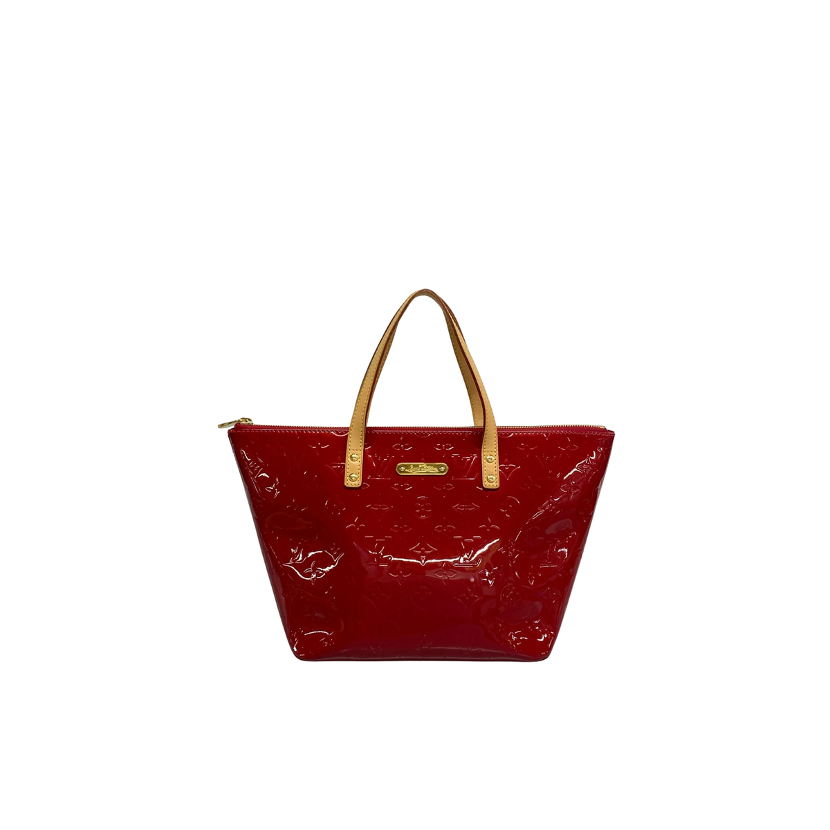 SAC LOUIS VUITTON BELLEVUE PM - CUIR VERNIS POMME D'AMOUR