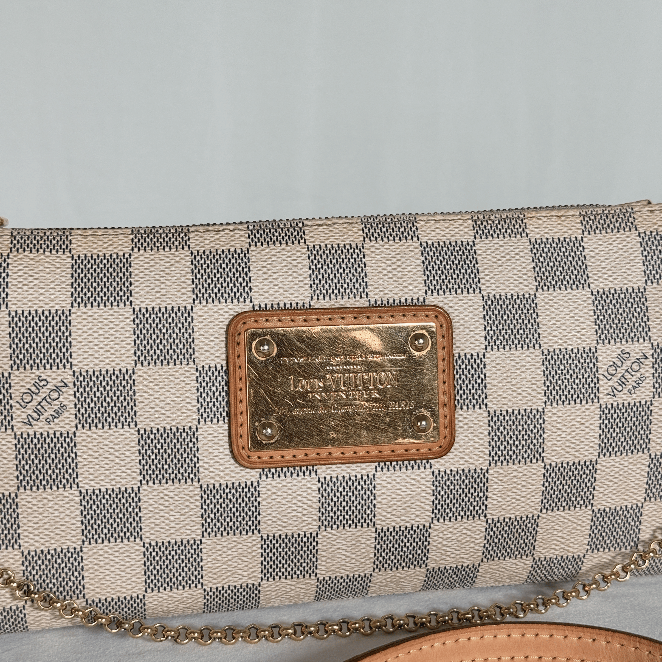 LOUIS VUITTON - POCHETTE EVA - TOILE DAMIER AZUR