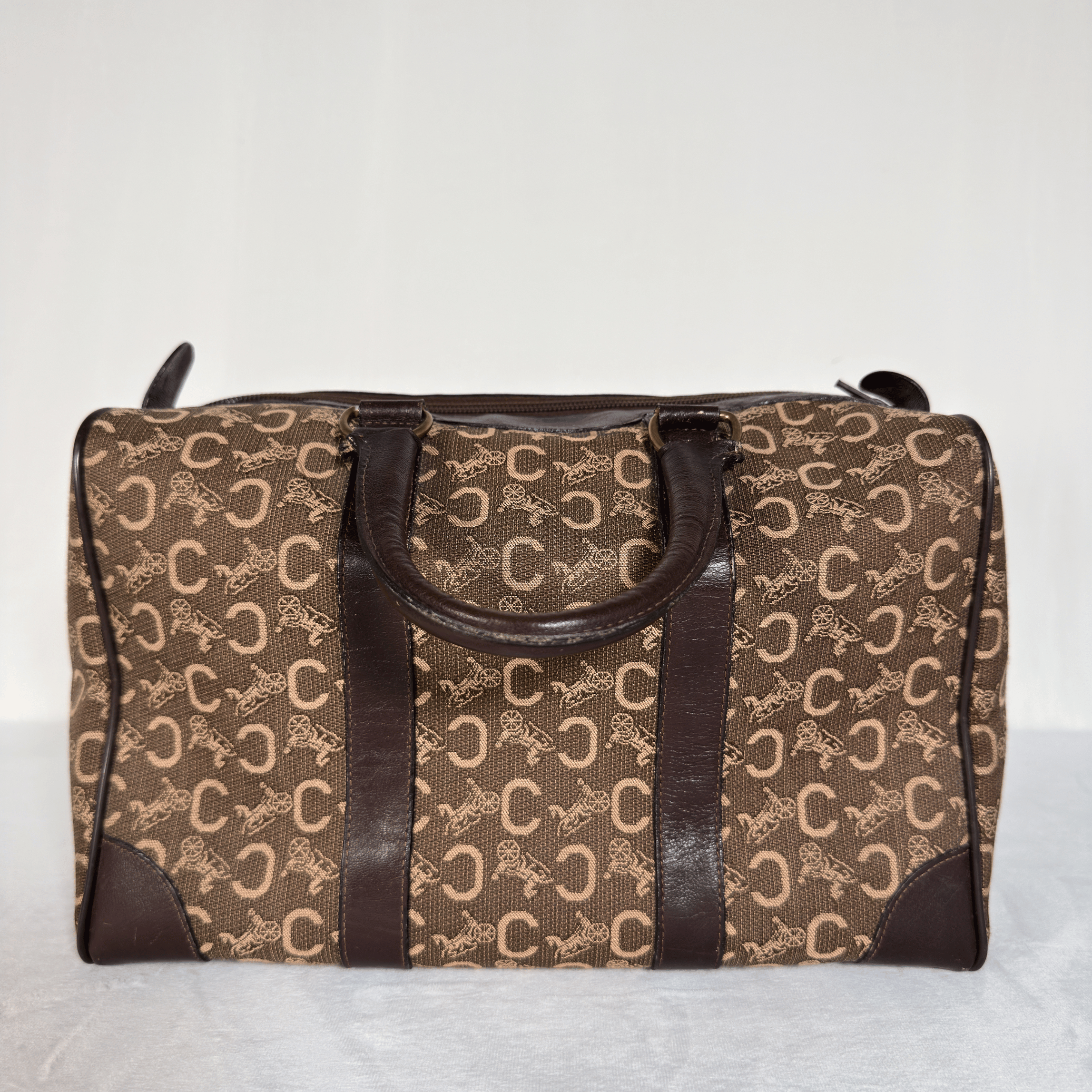 CELINE - SAC BOWLING VINTAGE TOILE JACQUARD CARRIAGE