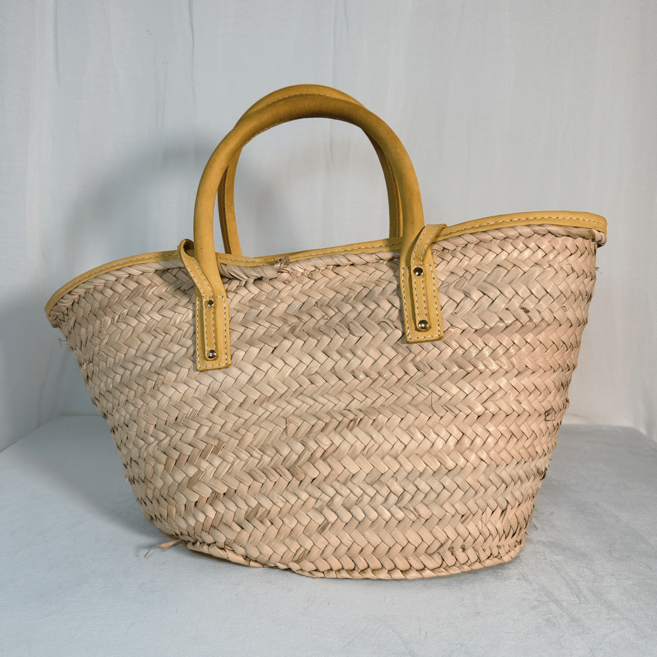 PANIER JACQUEMUS LE SOLI – PAILLE ET CUIR - La Belle Boutique