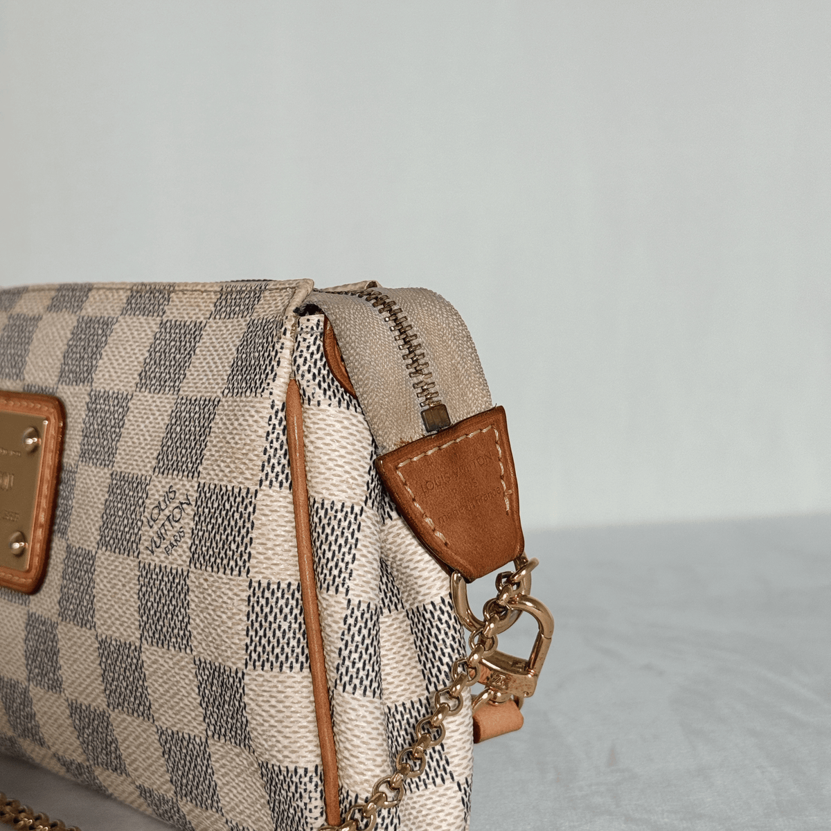 LOUIS VUITTON - POCHETTE EVA - TOILE DAMIER AZUR