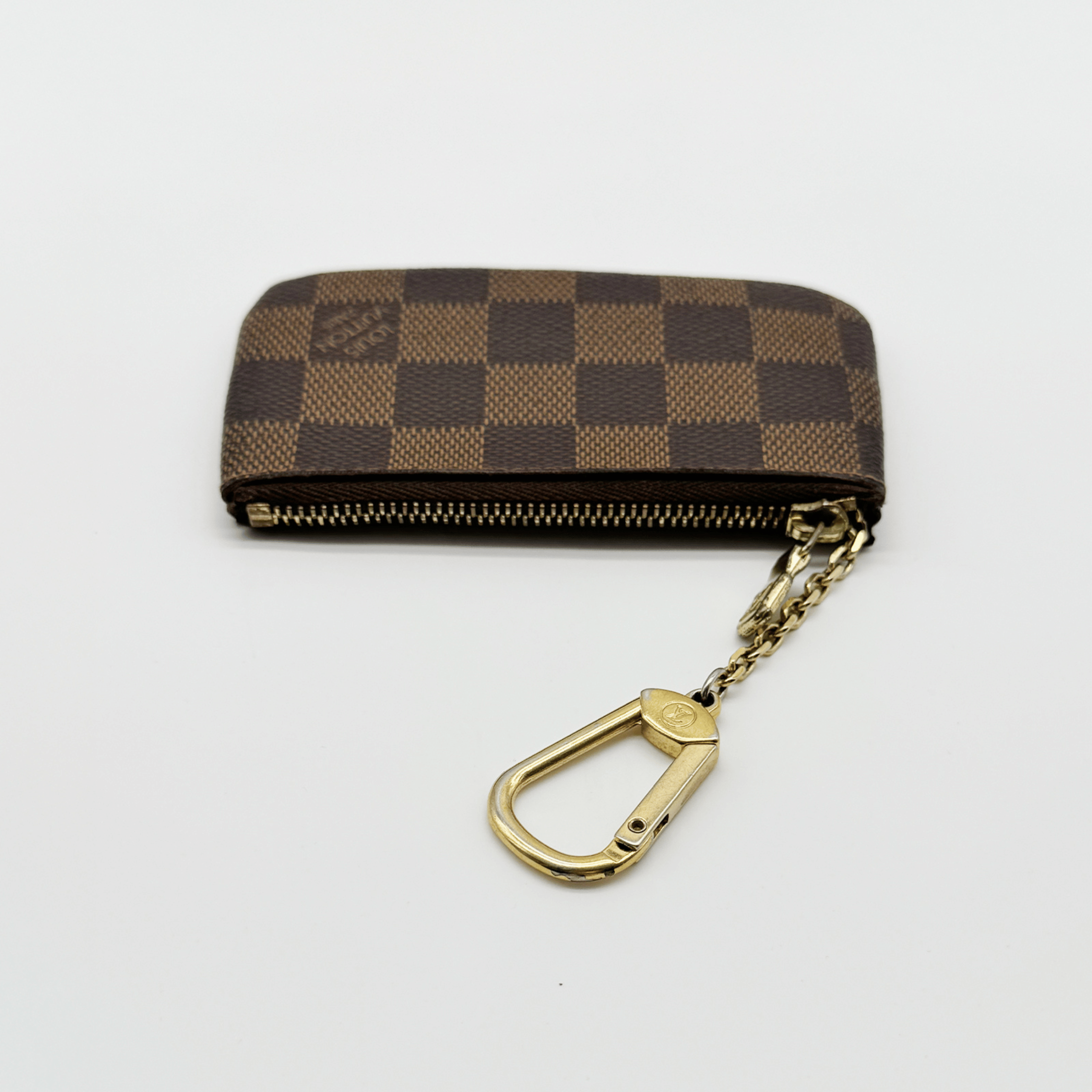 Louis Vuitton Pochette Clés Damier Ébène très bon état authentifiée - La Belle Boutique