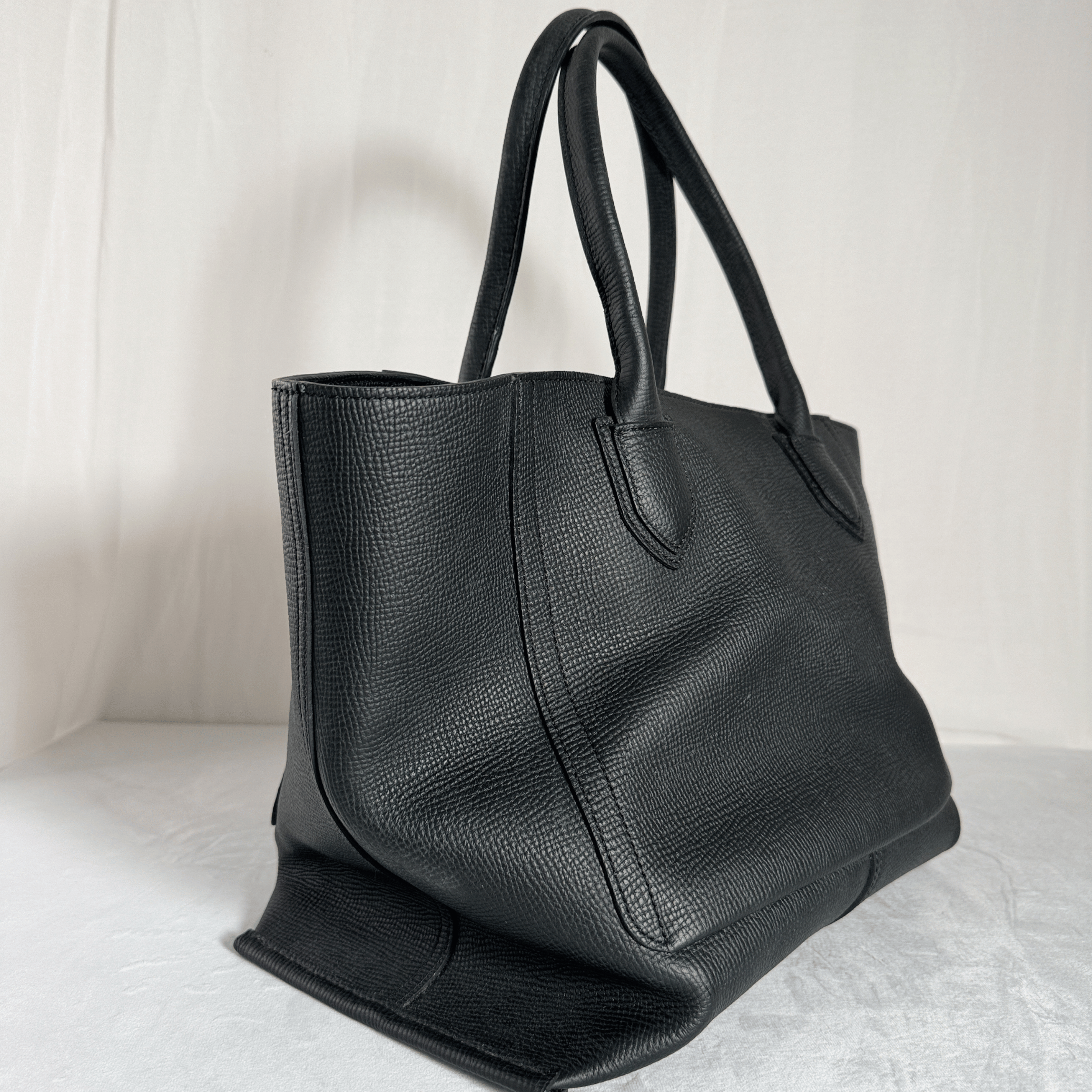 SAC LONGCHAMP MAILBOX  – TAILLE L – CUIR GRAINE NOIR