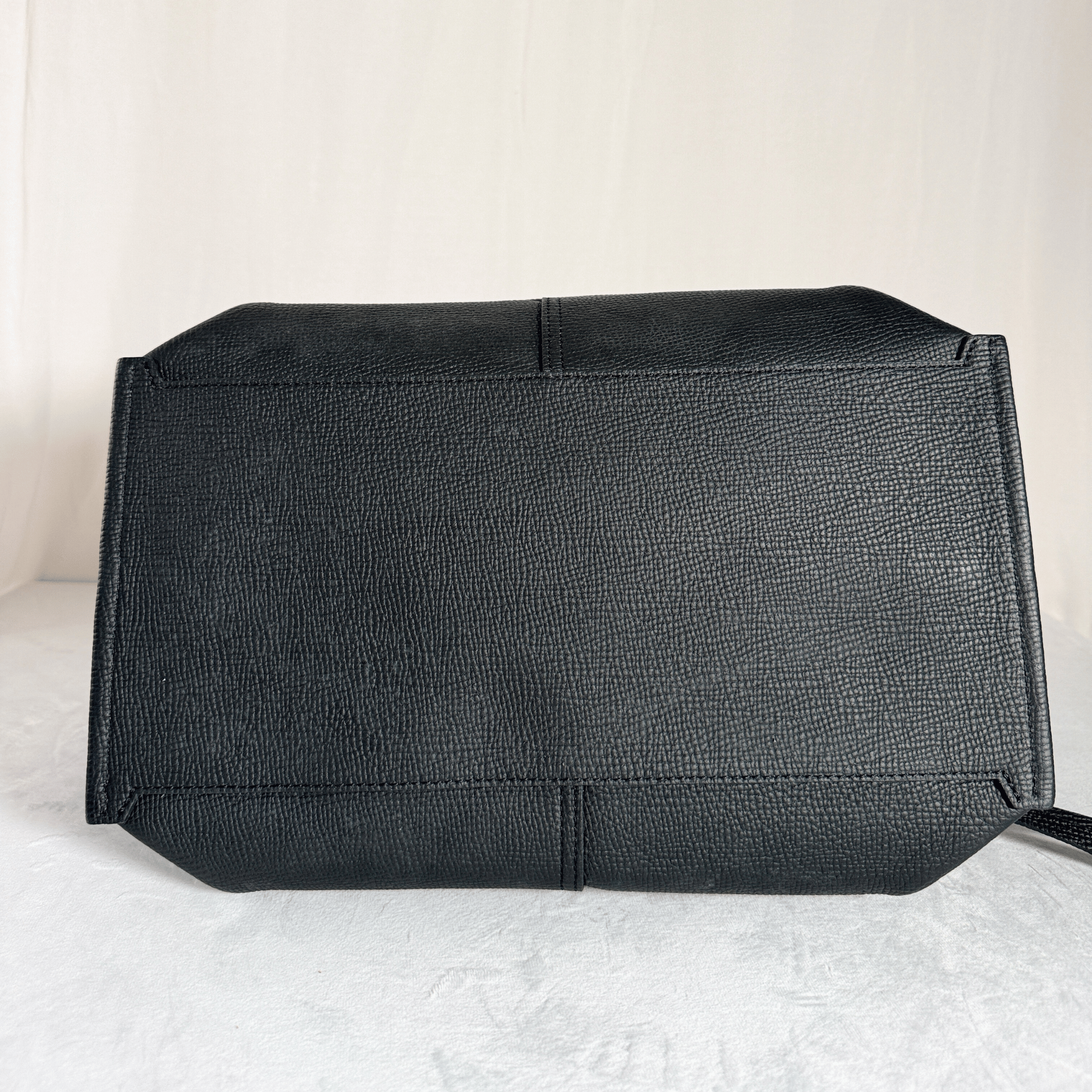 SAC LONGCHAMP MAILBOX  – TAILLE L – CUIR GRAINE NOIR