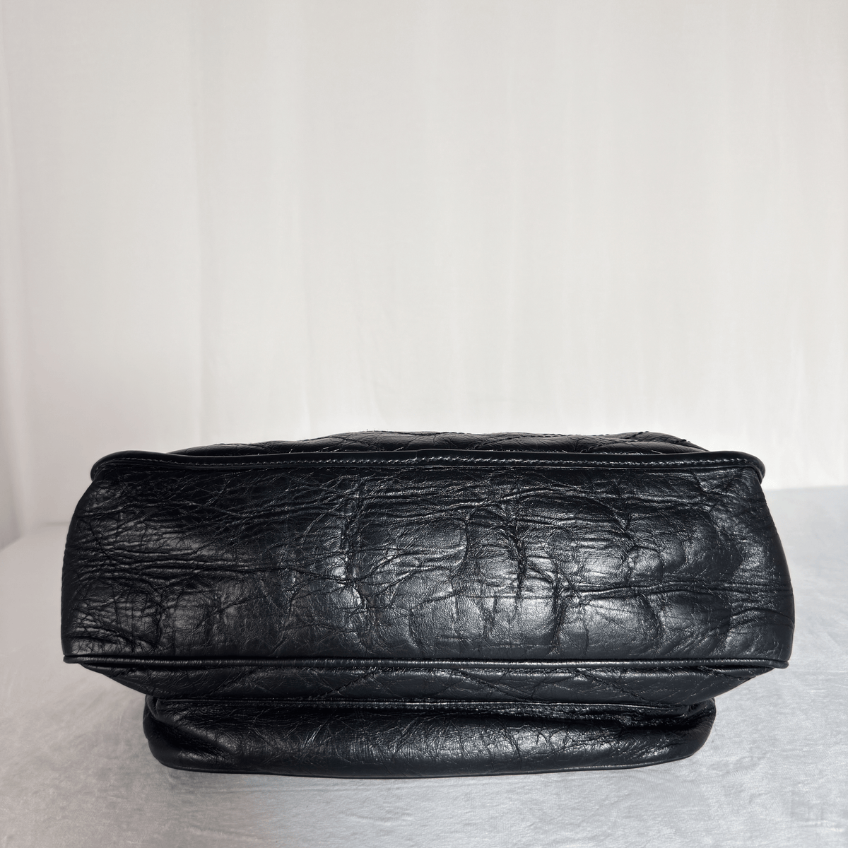 SAINT LAURENT - NIKI MEDIUM - CUIR VIEILLI NOIR - BIJOUTERIE ALL BLACK