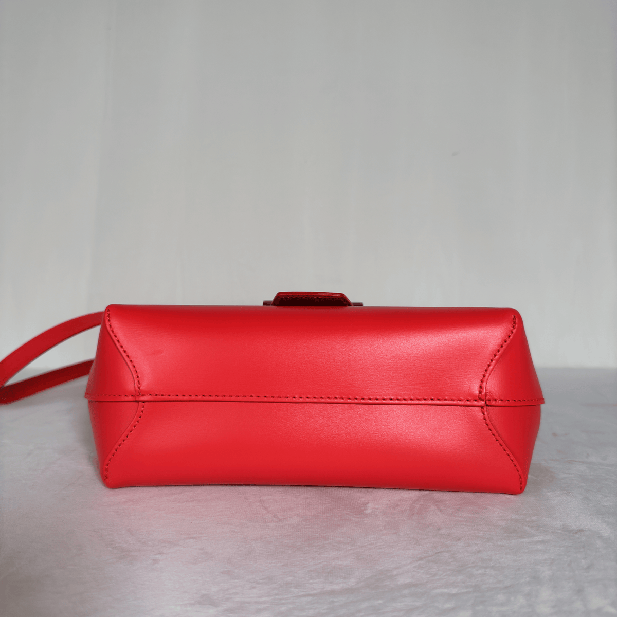 LONGCHAMP - ROSEAU BOX S - CUIR LISSE COQUELICOT