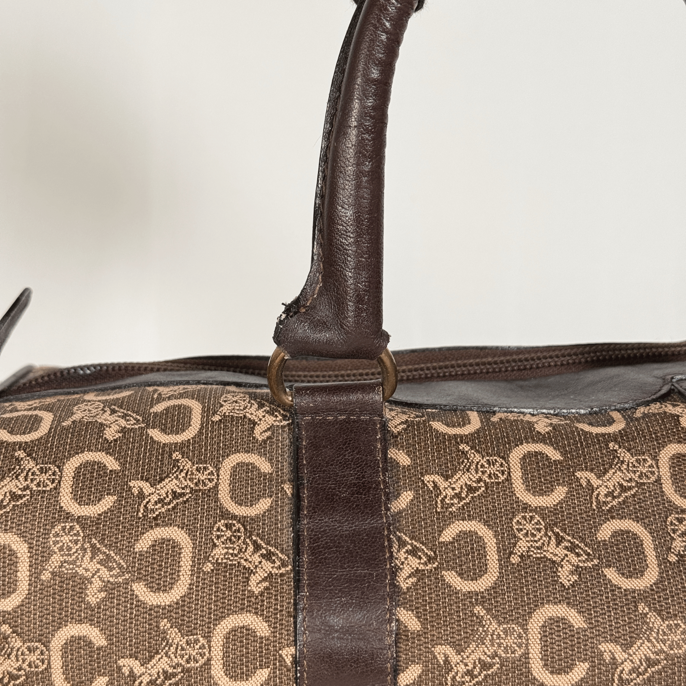 CELINE - SAC BOWLING VINTAGE TOILE JACQUARD CARRIAGE