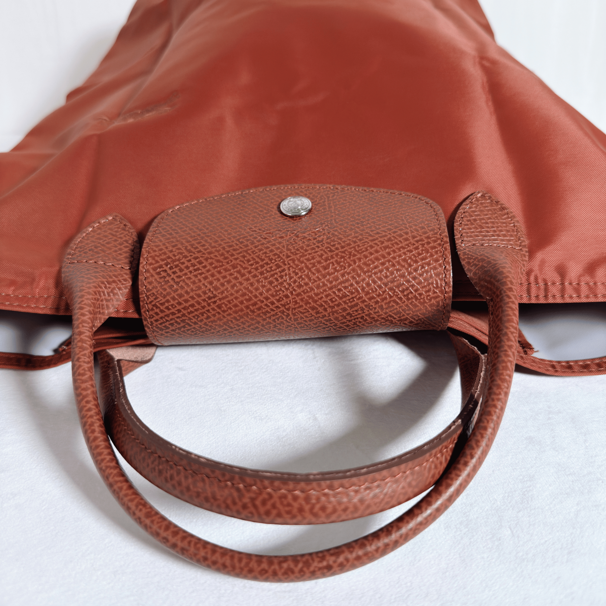 SAC CABAS LONGCHAMP LE PLIAGE ORIGINAL - TOILE TERRACOTTA / FORMAT VERTICAL