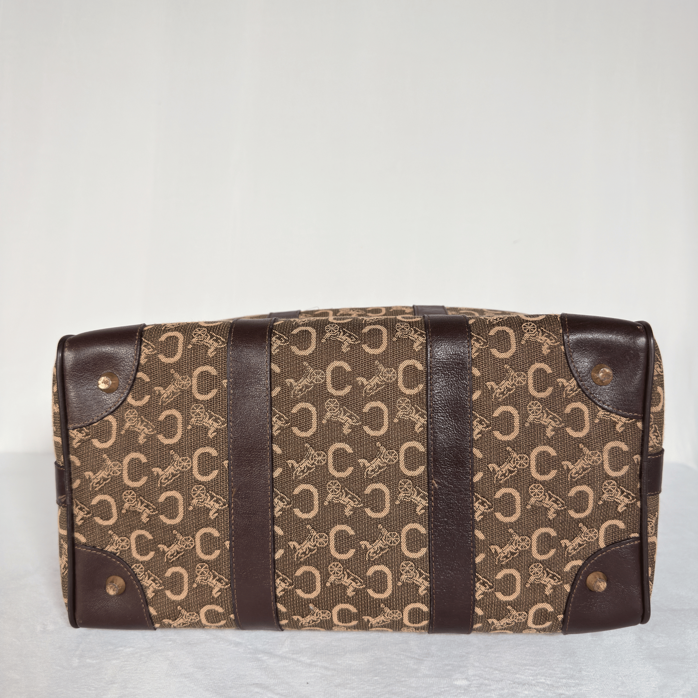 CELINE - SAC BOWLING VINTAGE TOILE JACQUARD CARRIAGE