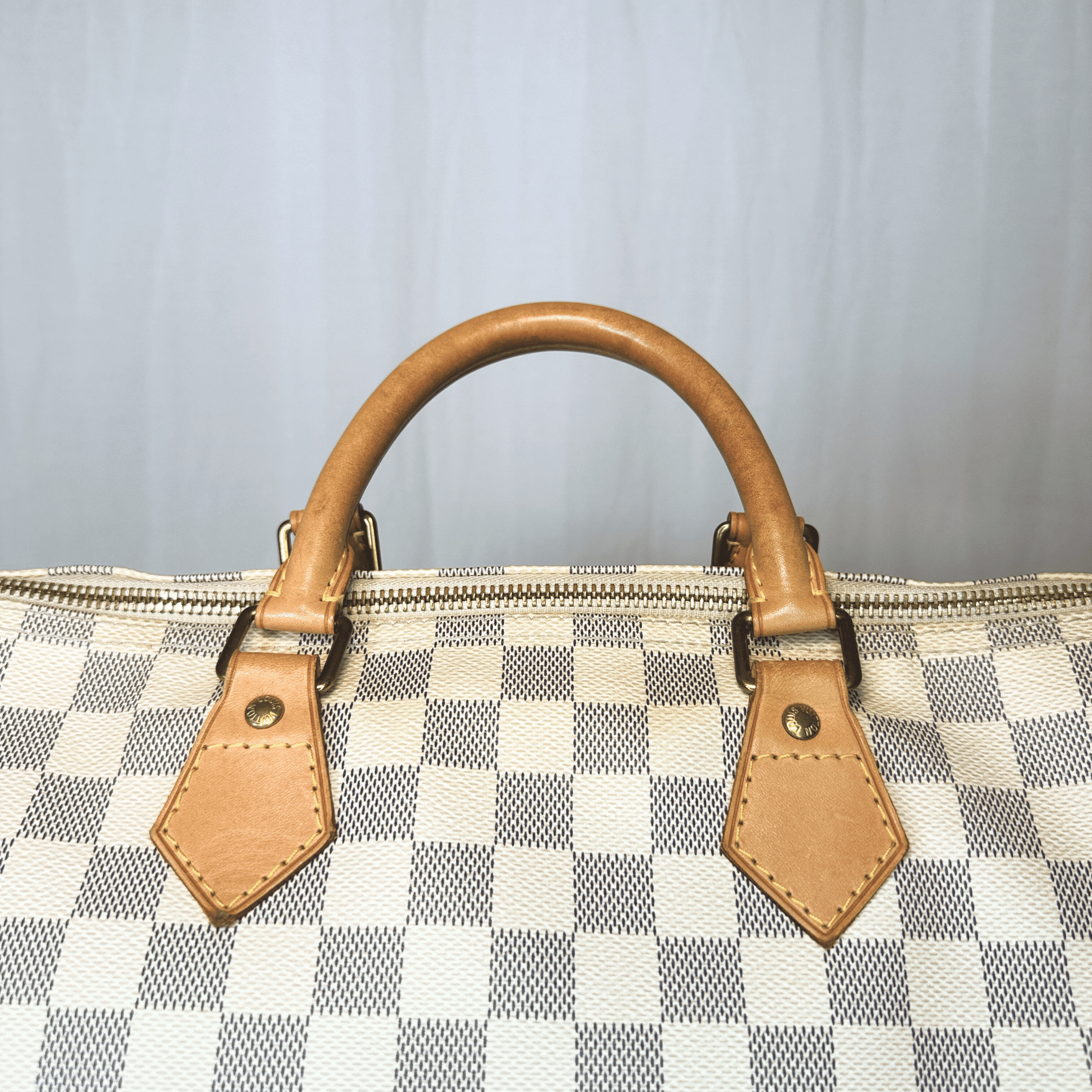 SAC LOUIS VUITTON SPEEDY 35 TOILE DAMIER AZUR VINTAGE - La Belle Boutique