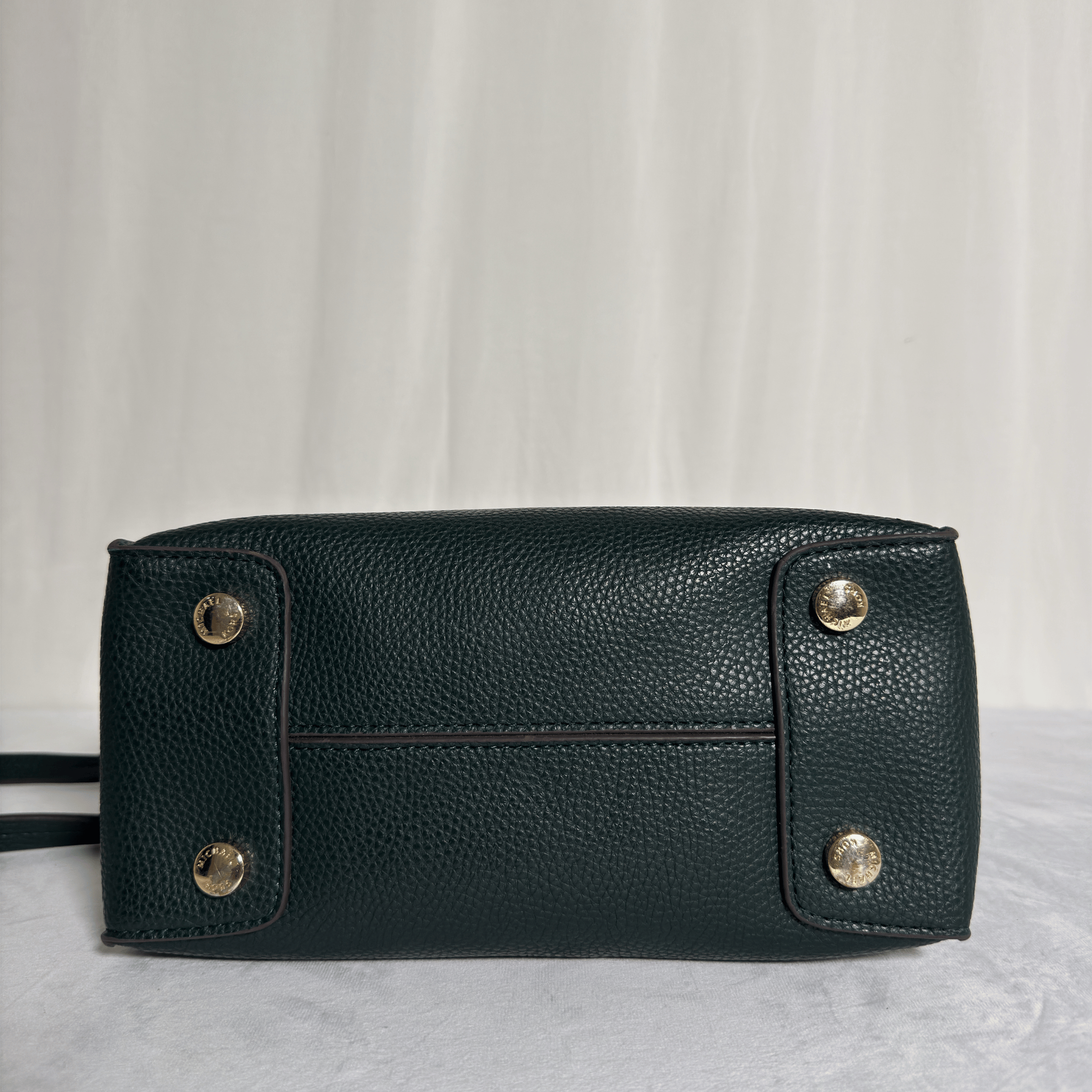 MICHAEL KORS -SAC MERCER - CUIR GRAINÉ VERT SAPIN