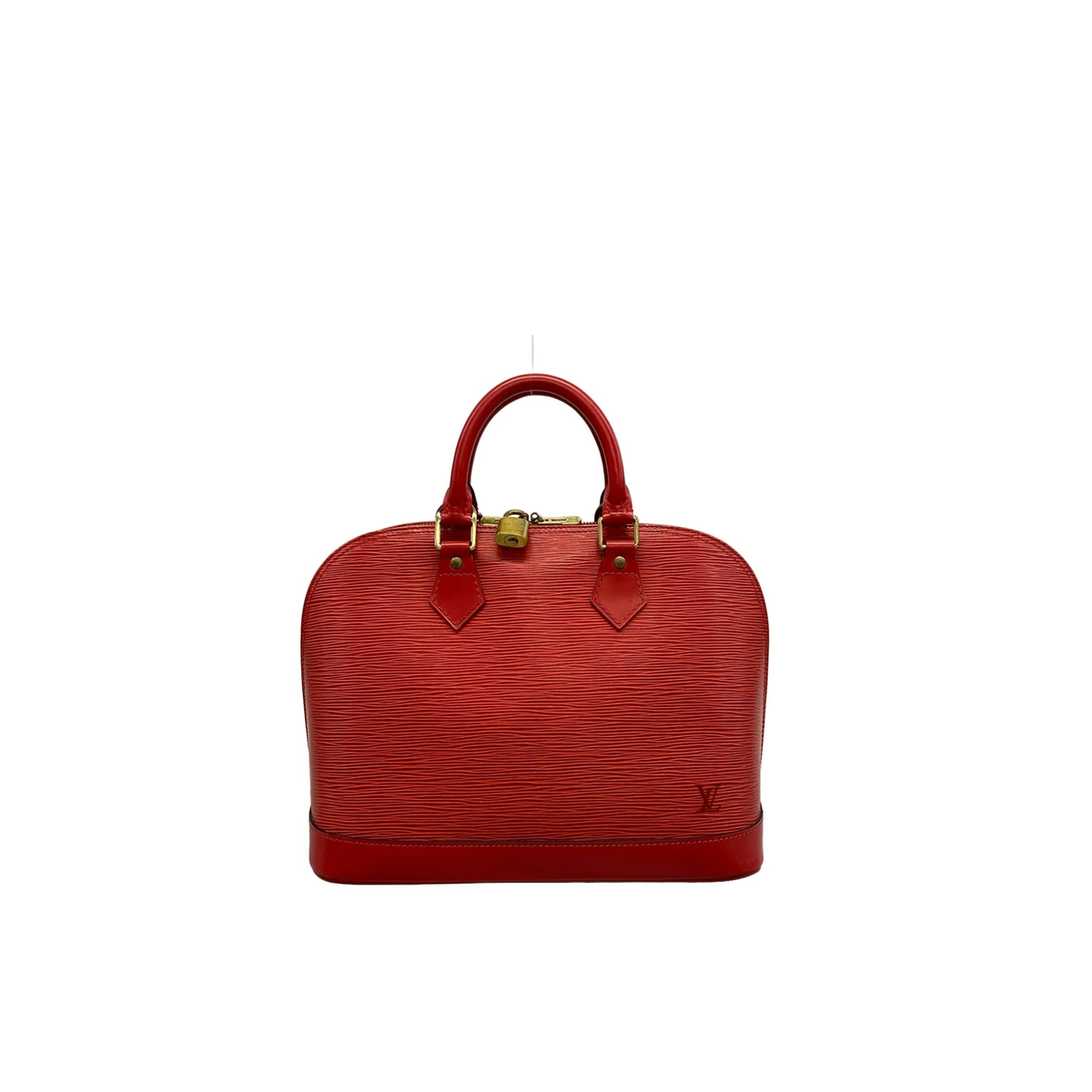 SAC LOUIS VUITTON ALMA PM - CUIR ÉPI ROUGE CASTILLAN