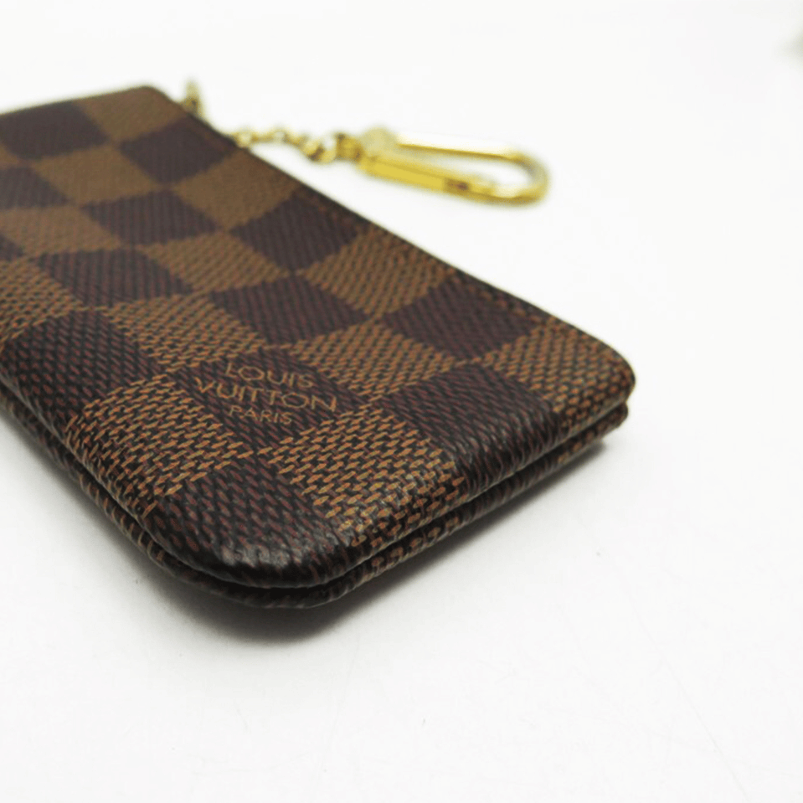 Louis Vuitton Pochette Clés Damier Ébène très bon état authentifiée - La Belle Boutique