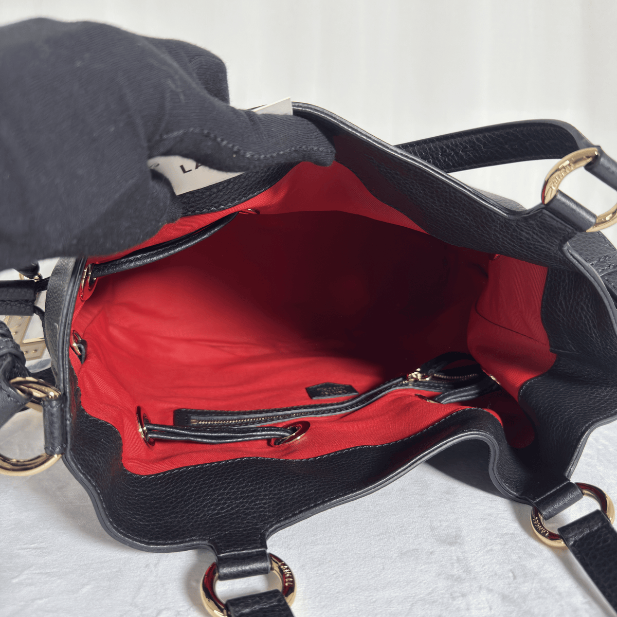 LANCEL - PREMIER FLIRT M - CUIR GRAINÉ NOIR - JAMAIS PORTE