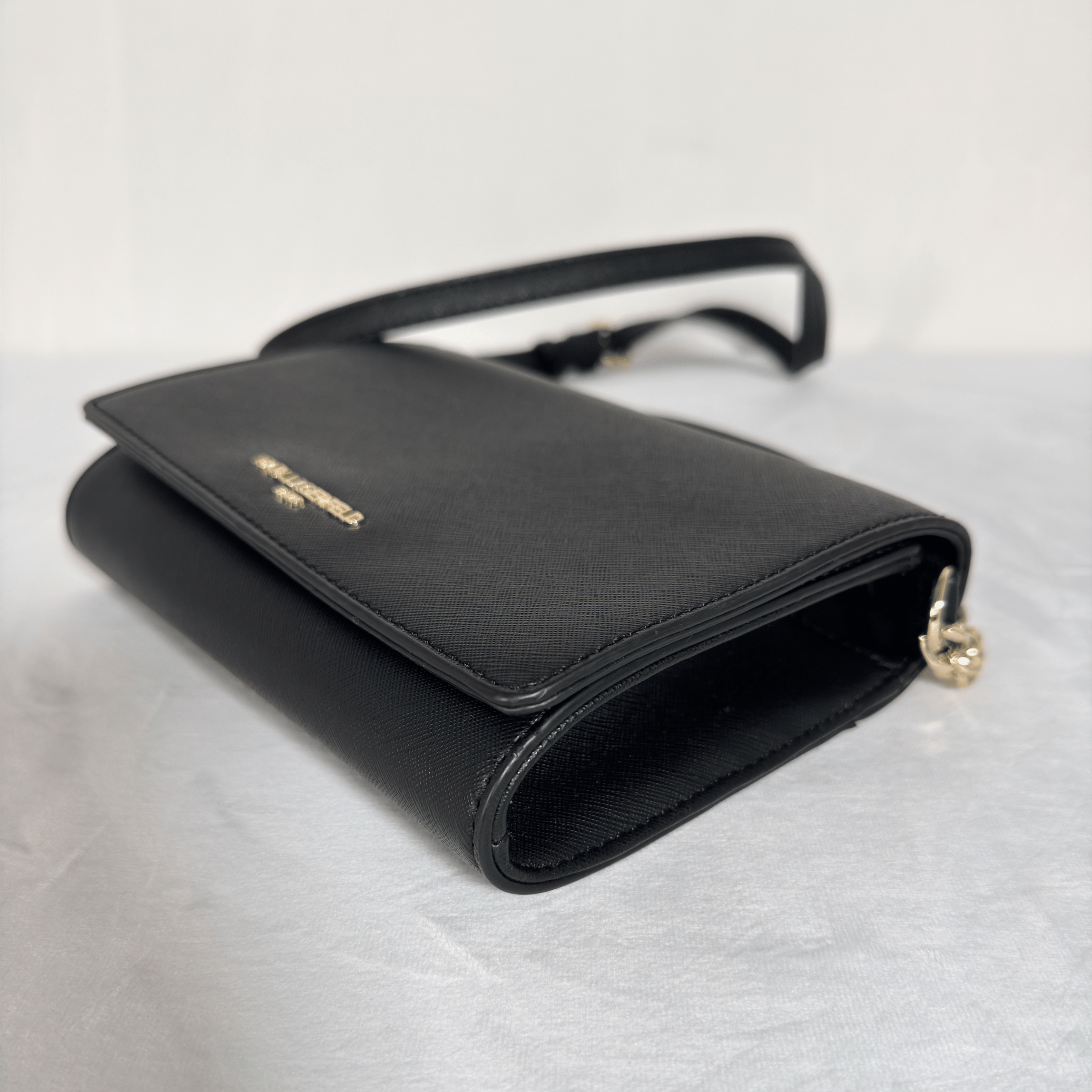 KARL LAGERFELD PARIS - SAC WALLET ON CHAIN - CUIR SAFFIANO NOIR