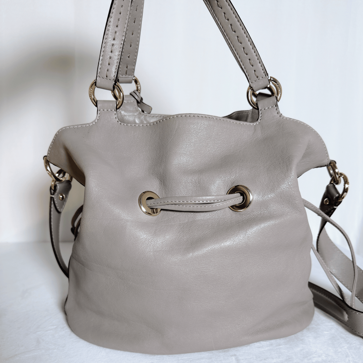 LANCEL - PREMIER FLIRT M - CUIR LISSE GRIS