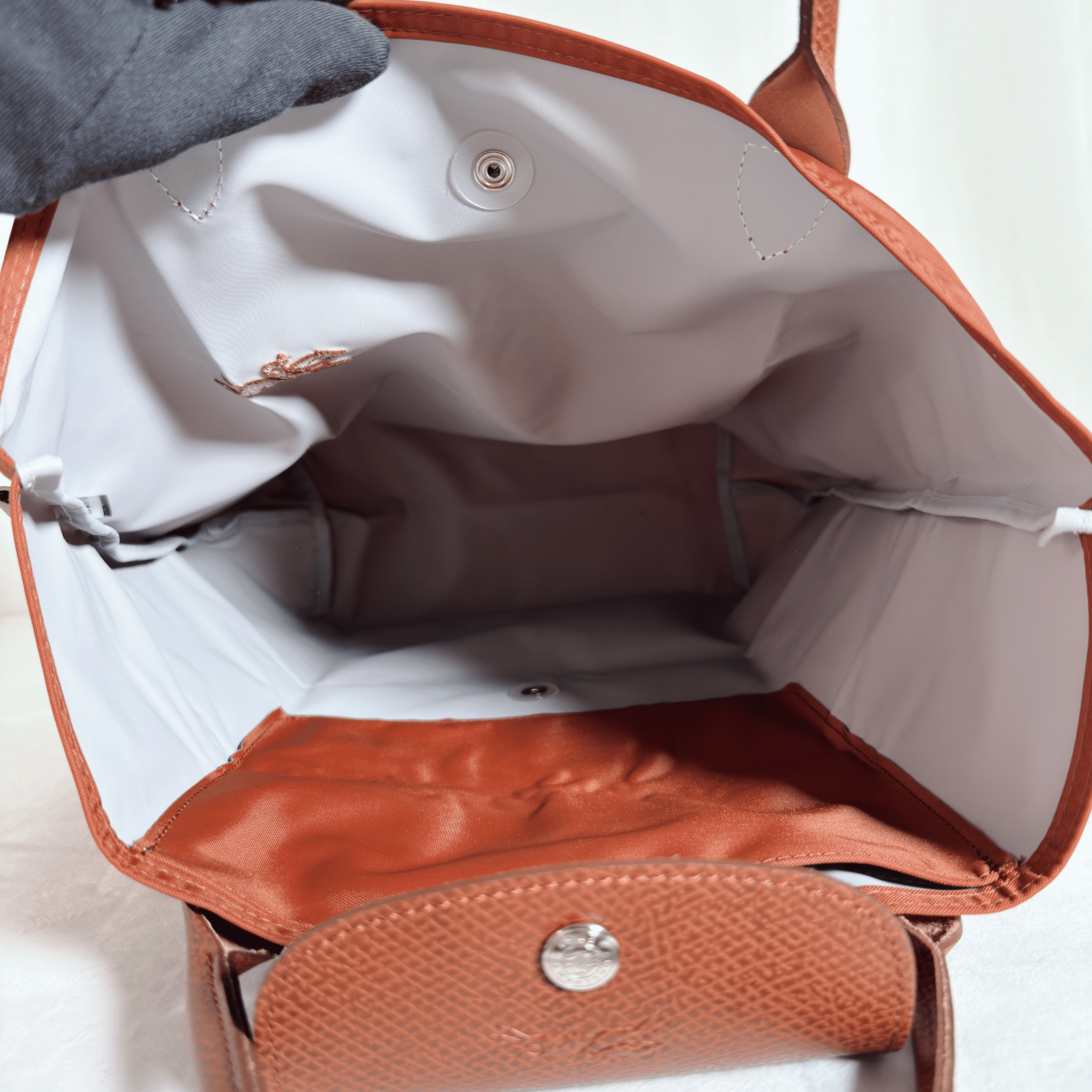 SAC CABAS LONGCHAMP LE PLIAGE ORIGINAL - TOILE TERRACOTTA / FORMAT VERTICAL