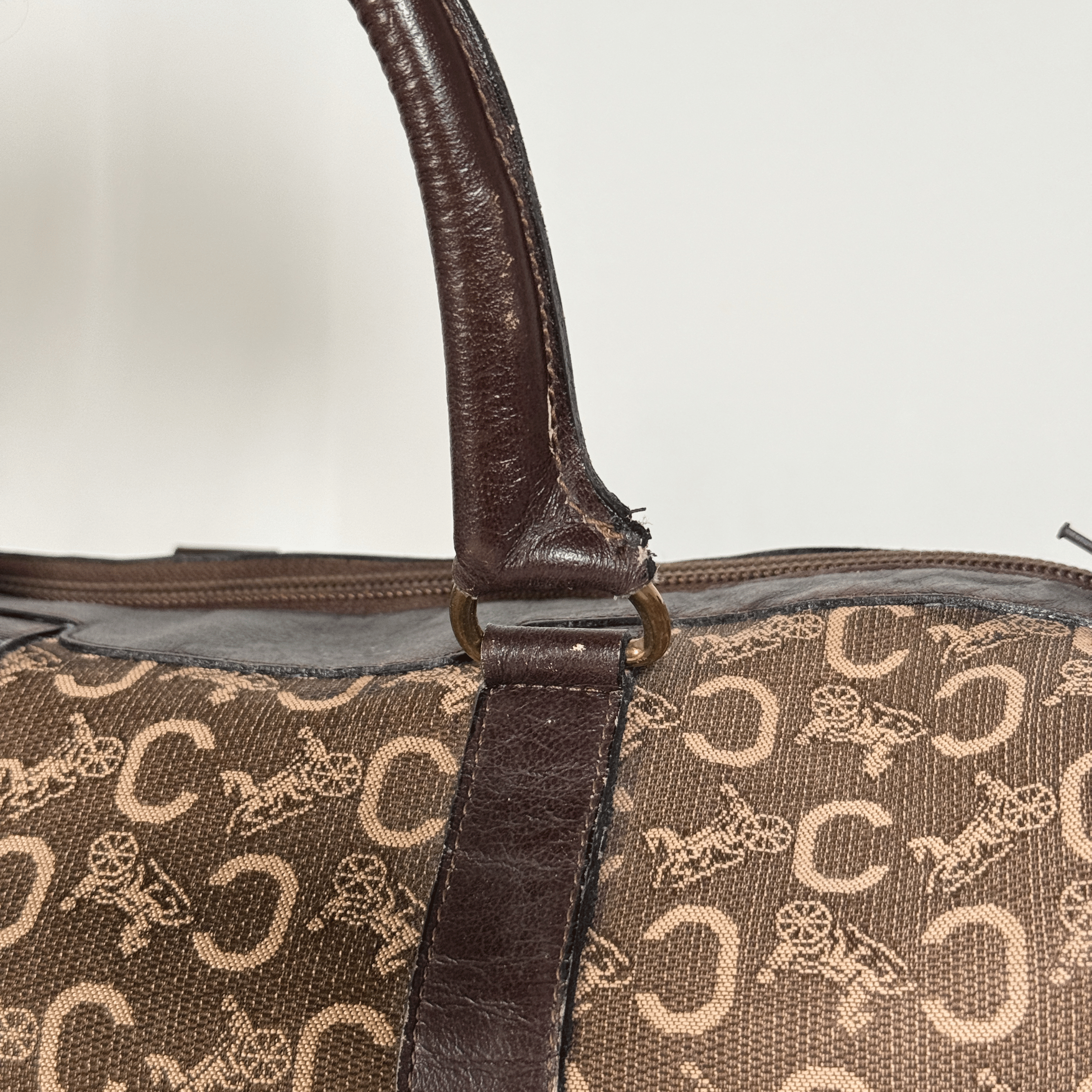 CELINE - SAC BOWLING VINTAGE TOILE JACQUARD CARRIAGE