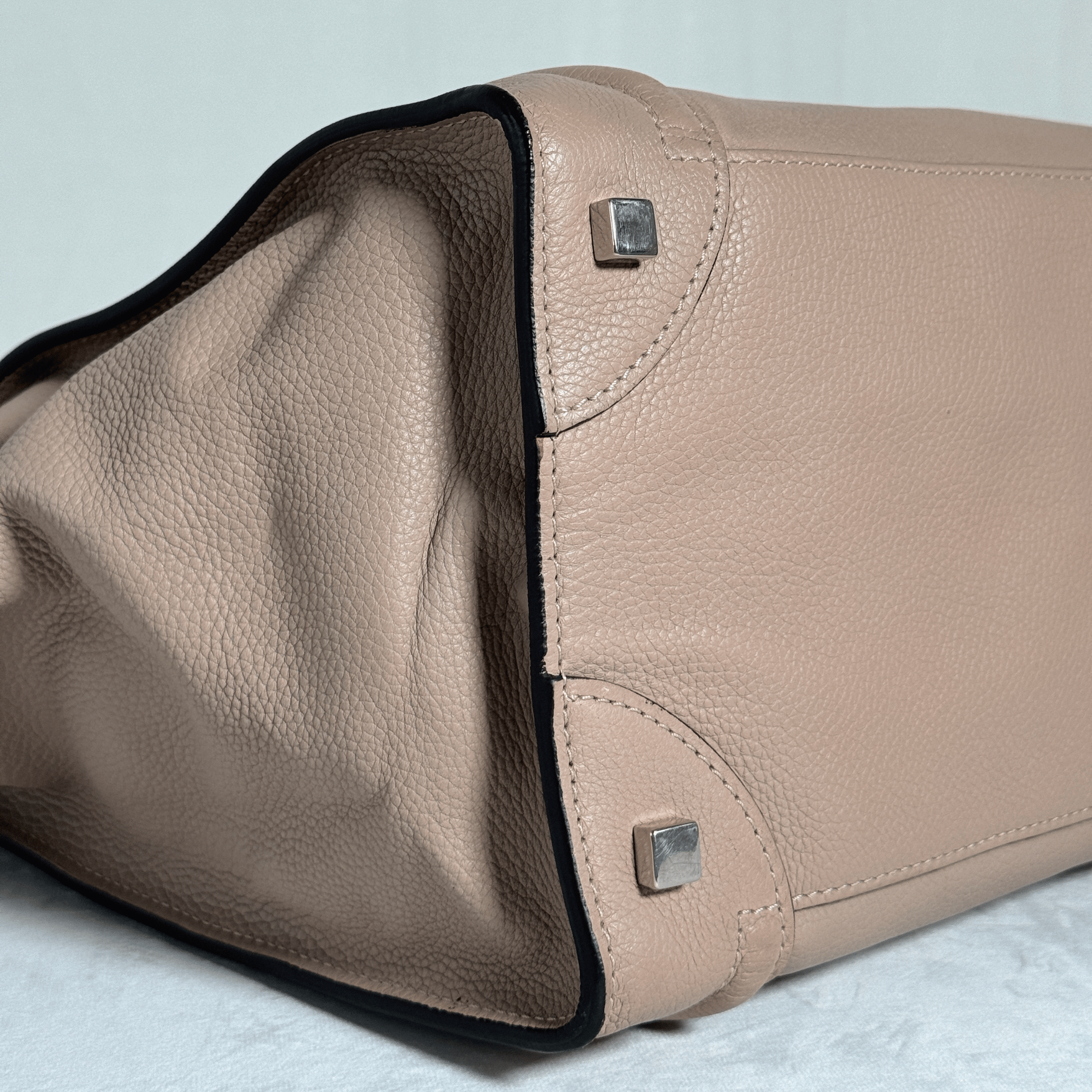 SAC A MAIN CELINE LUGGAGE MINI - CUIR GRAINE TAUPE