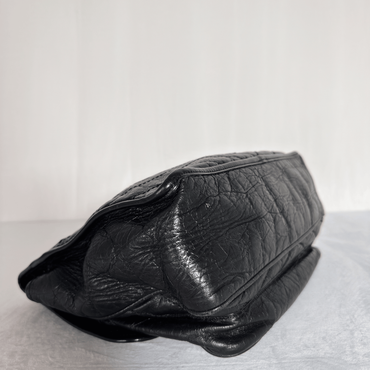 SAINT LAURENT - NIKI MEDIUM - CUIR VIEILLI NOIR - BIJOUTERIE ALL BLACK