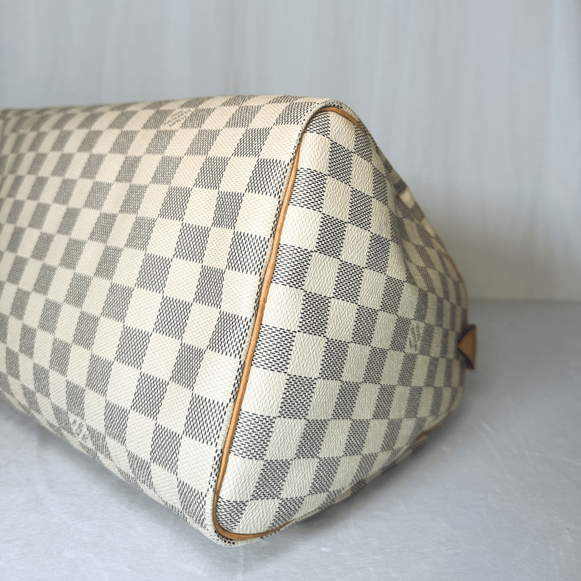 SAC LOUIS VUITTON SPEEDY 35 TOILE DAMIER AZUR VINTAGE - La Belle Boutique