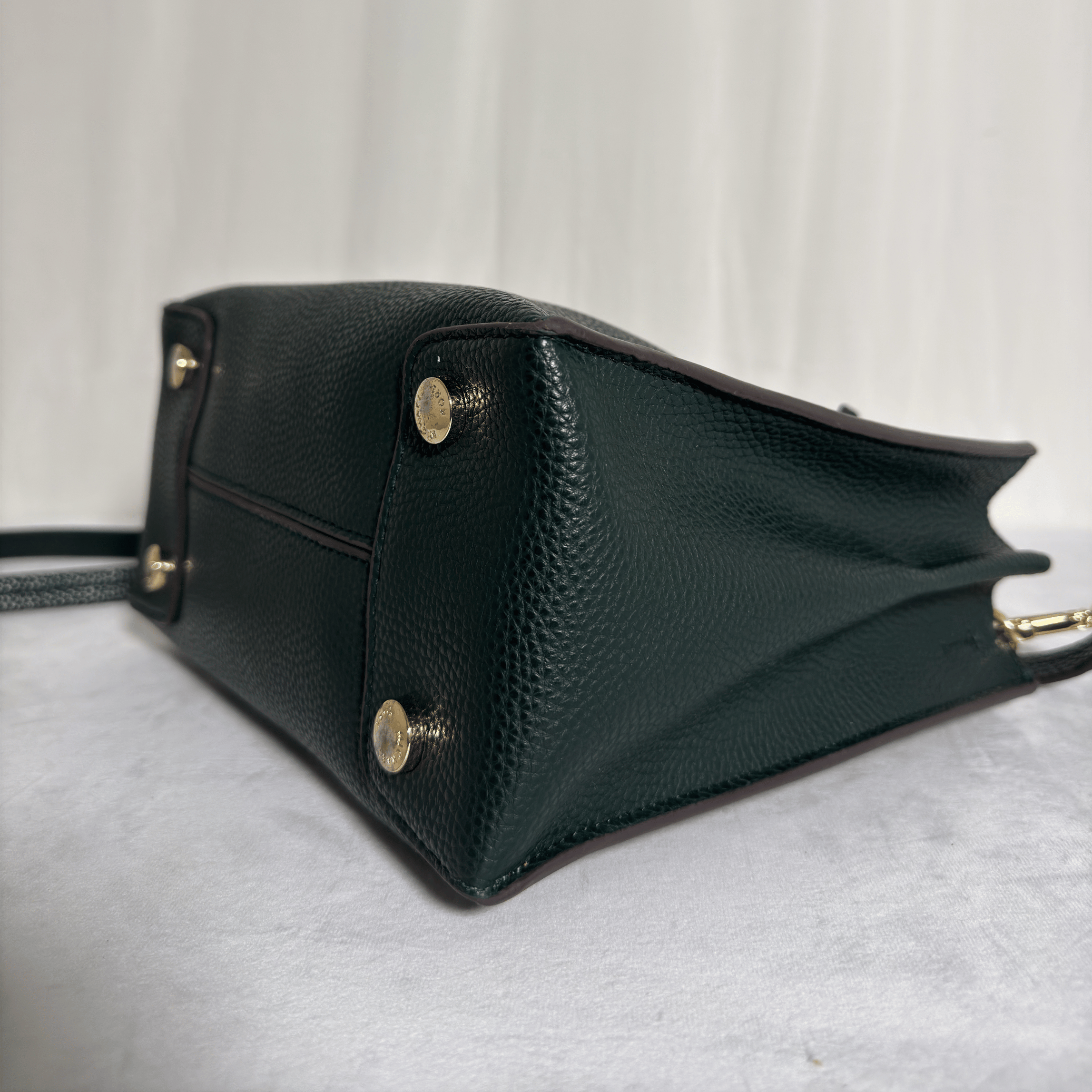 MICHAEL KORS -SAC MERCER - CUIR GRAINÉ VERT SAPIN