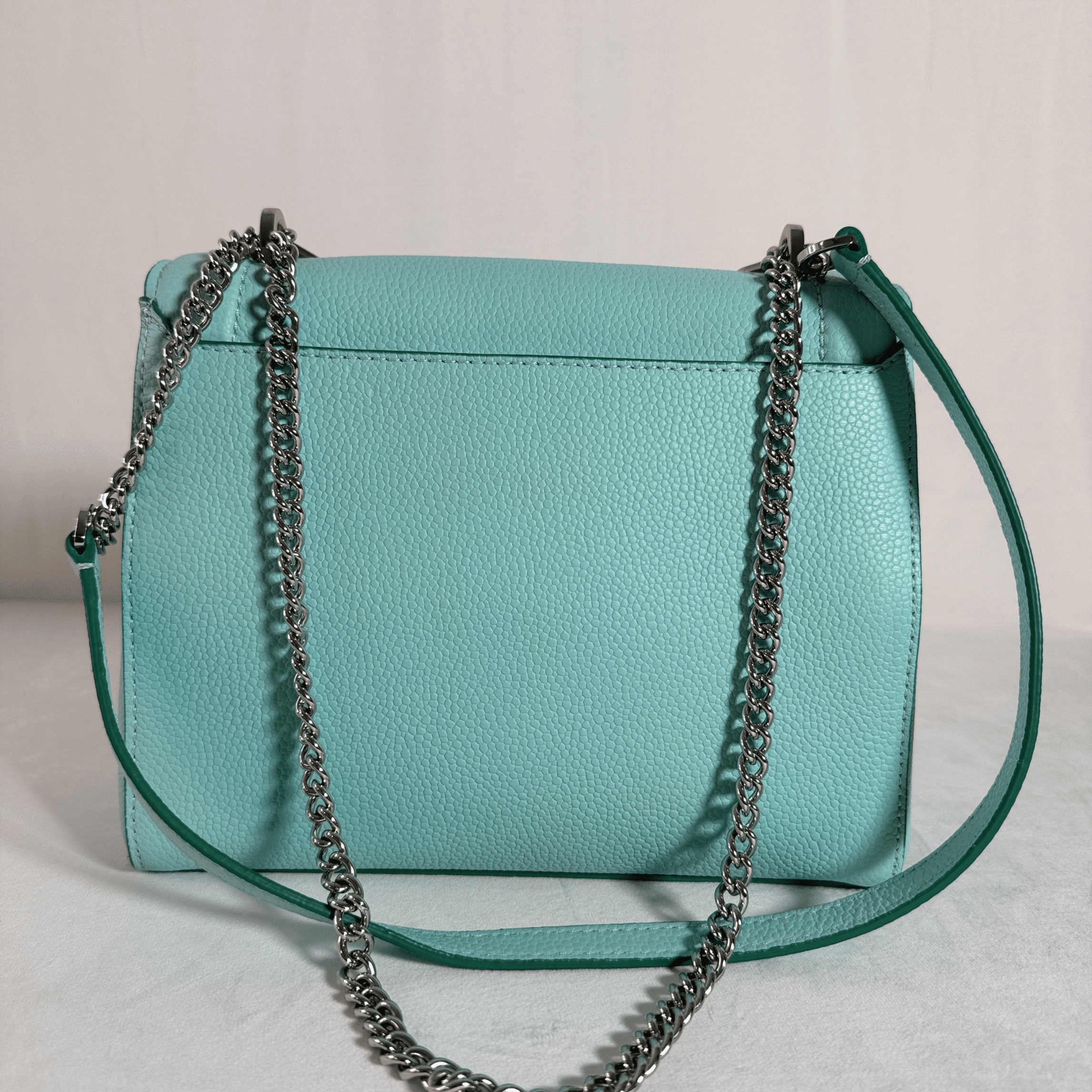 SAC LANCEL NINON M - CUIR GRAINE TURQUOISE - La Belle Boutique
