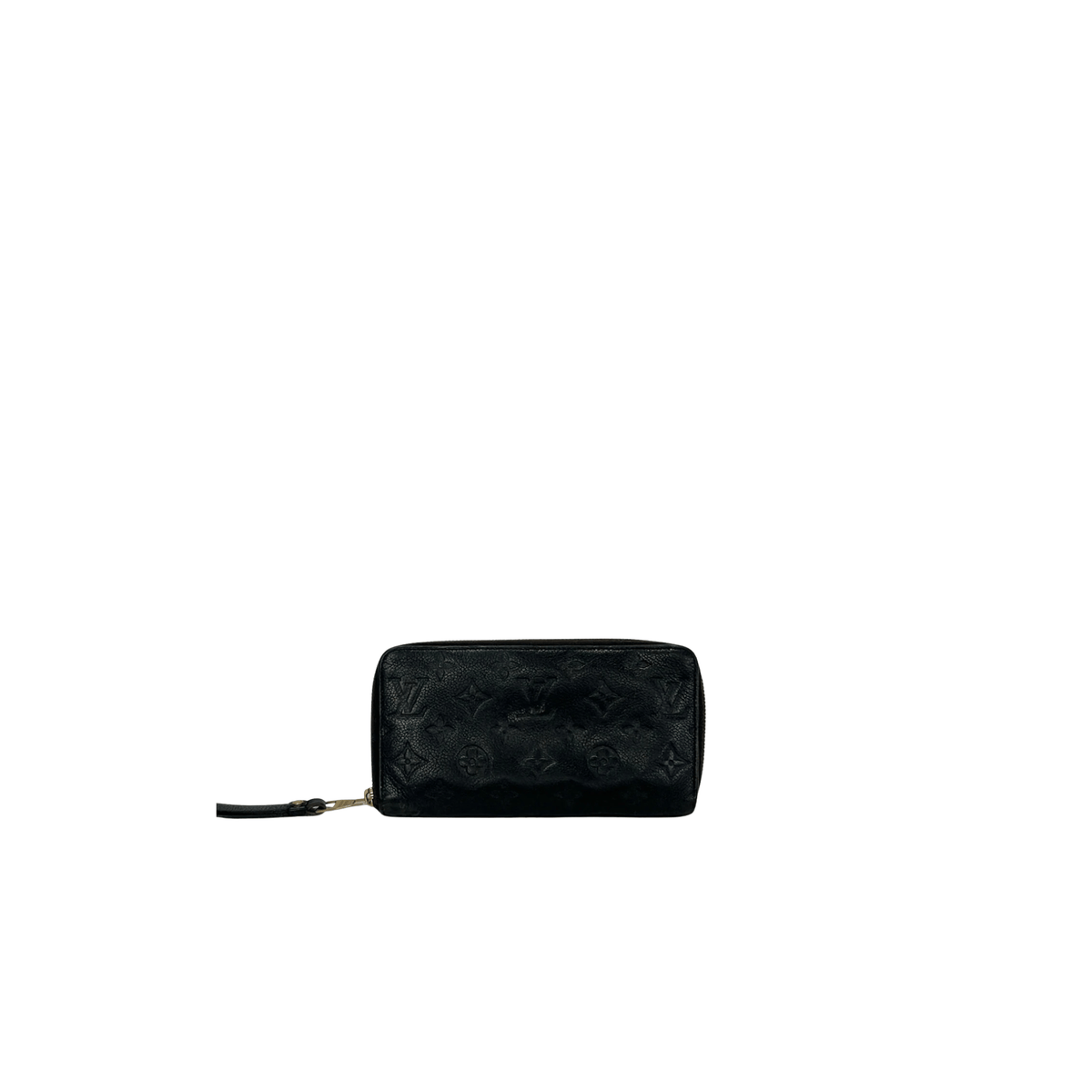 LOUIS VUITTON - PORTEFEUILLE  ZIPPY - CUIR MONOGRAM EMPREINTE NOIR