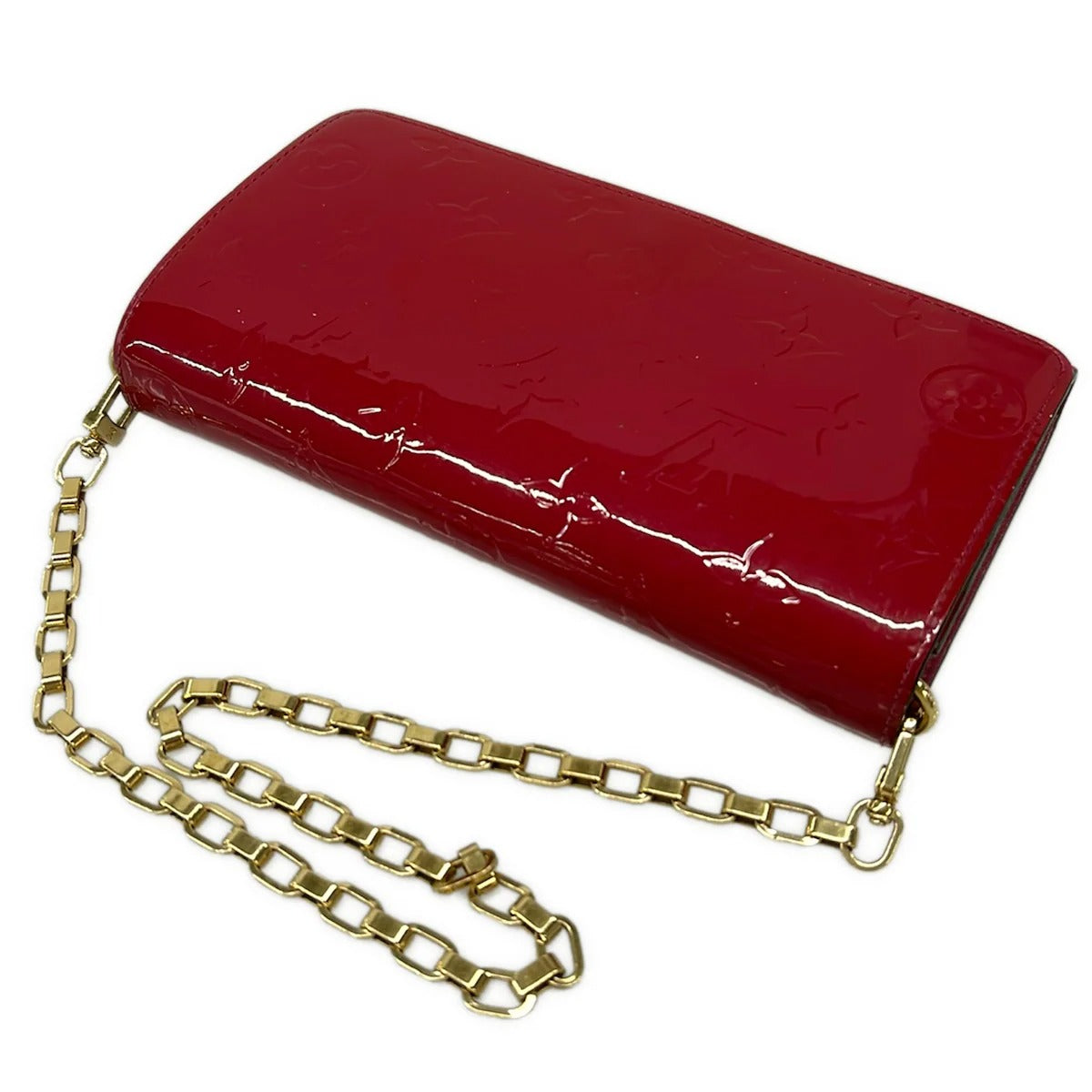LOUIS VUITTON - Wallet on chain Sarah  Monogram Vernis M90087 Rose Indian