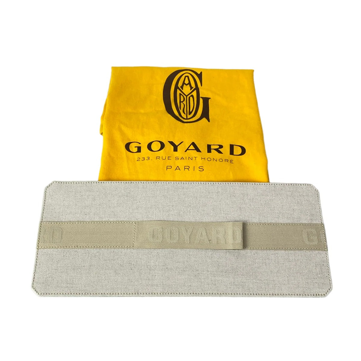 GOYARD - HARDI PM - TOILE GOYARDINE NOIRE CUIR CAMEL