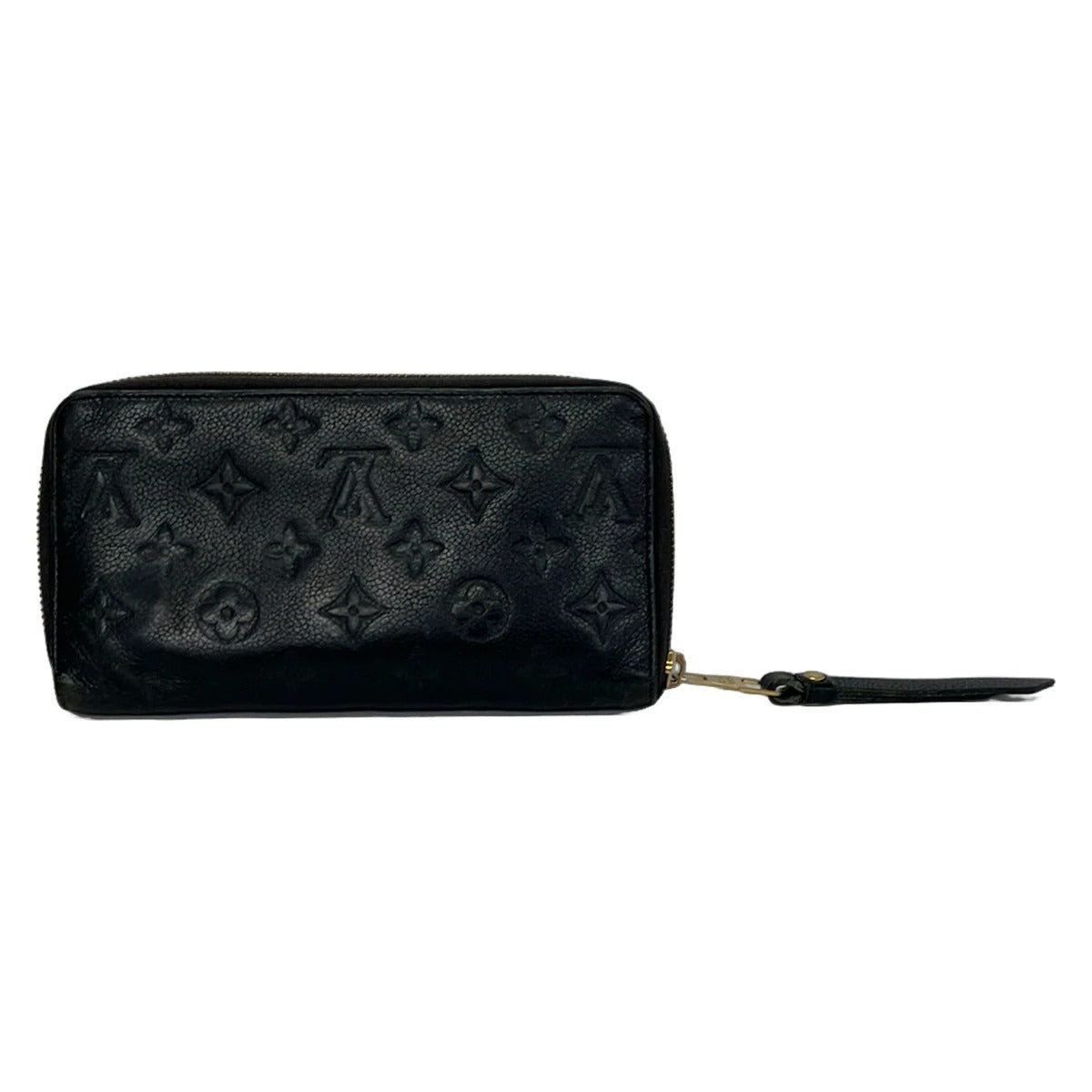 LOUIS VUITTON - PORTEFEUILLE  ZIPPY - CUIR MONOGRAM EMPREINTE NOIR