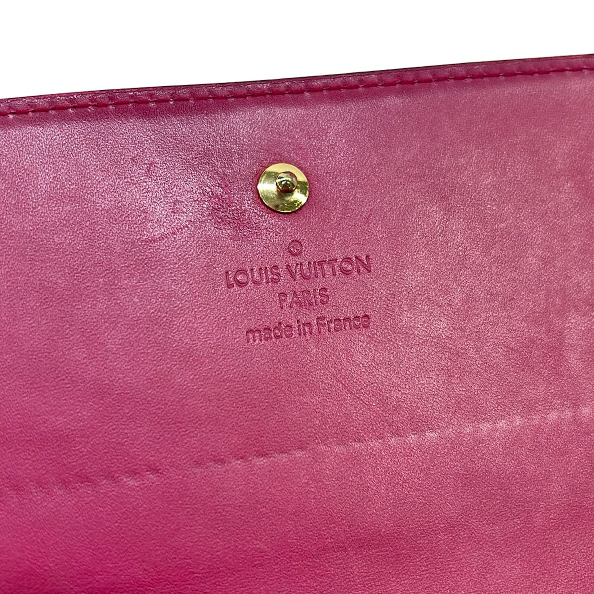 LOUIS VUITTON - Wallet on chain Sarah  Monogram Vernis M90087 Rose Indian