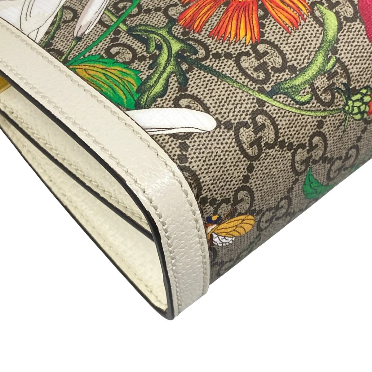 GUCCI - POCHETTE OPHIDIA GG FLORA - TOILE GG SUPREME IMPRIME FLORAL