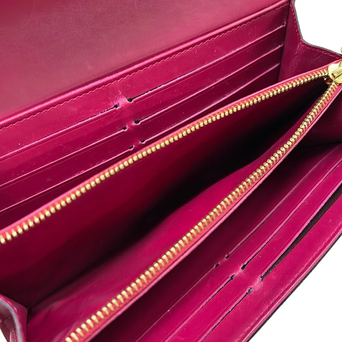 LOUIS VUITTON - Wallet on chain Sarah  Monogram Vernis M90087 Rose Indian
