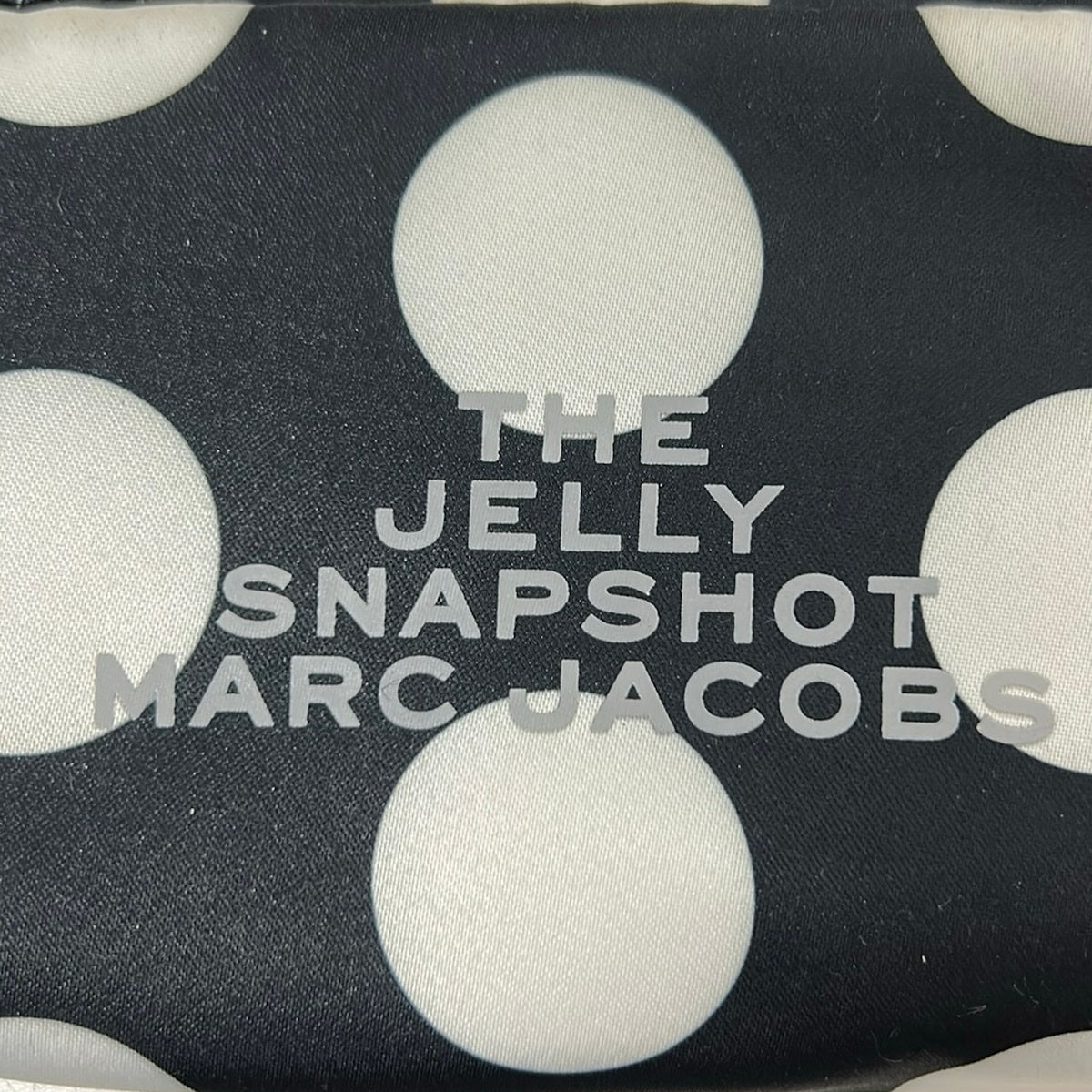 MARC JACOBS - THE JELLY SNAPSHOT - GRIS PAILLETÉ TRANSPARENT - 2 BANDOULIÈRES