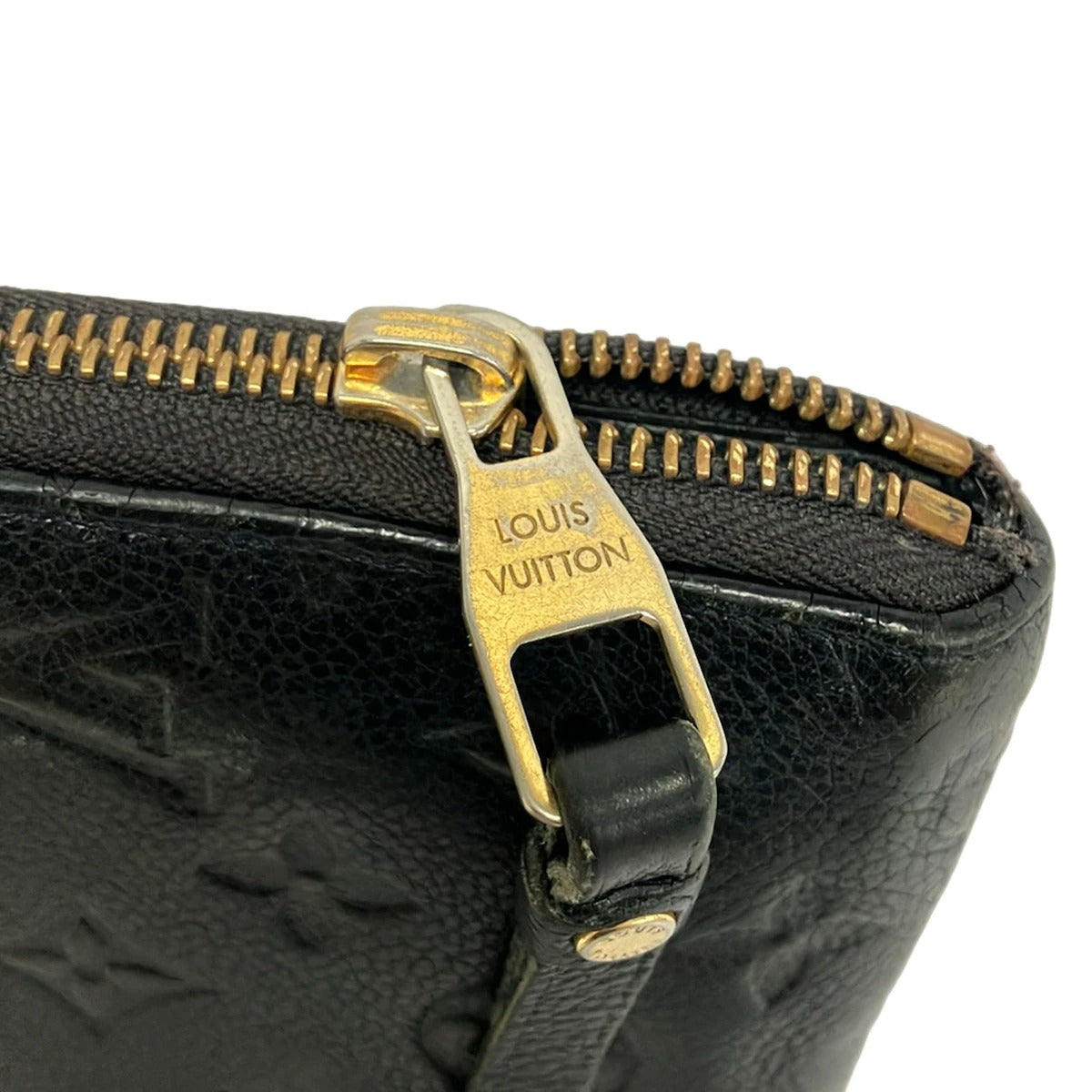 LOUIS VUITTON - PORTEFEUILLE  ZIPPY - CUIR MONOGRAM EMPREINTE NOIR