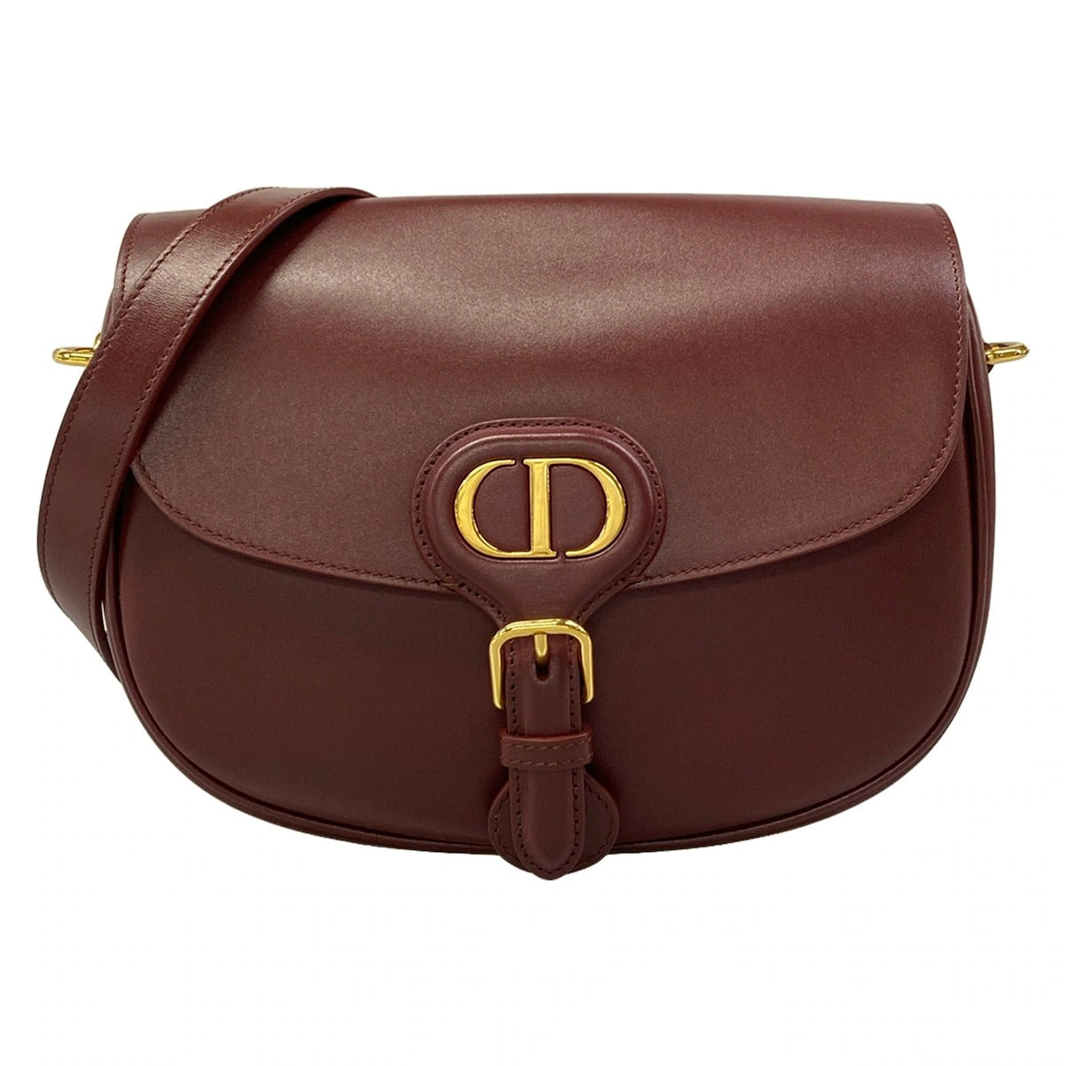 DIOR - BOBBY MEDIUM - CUIR BOX CALF BORDEAUX